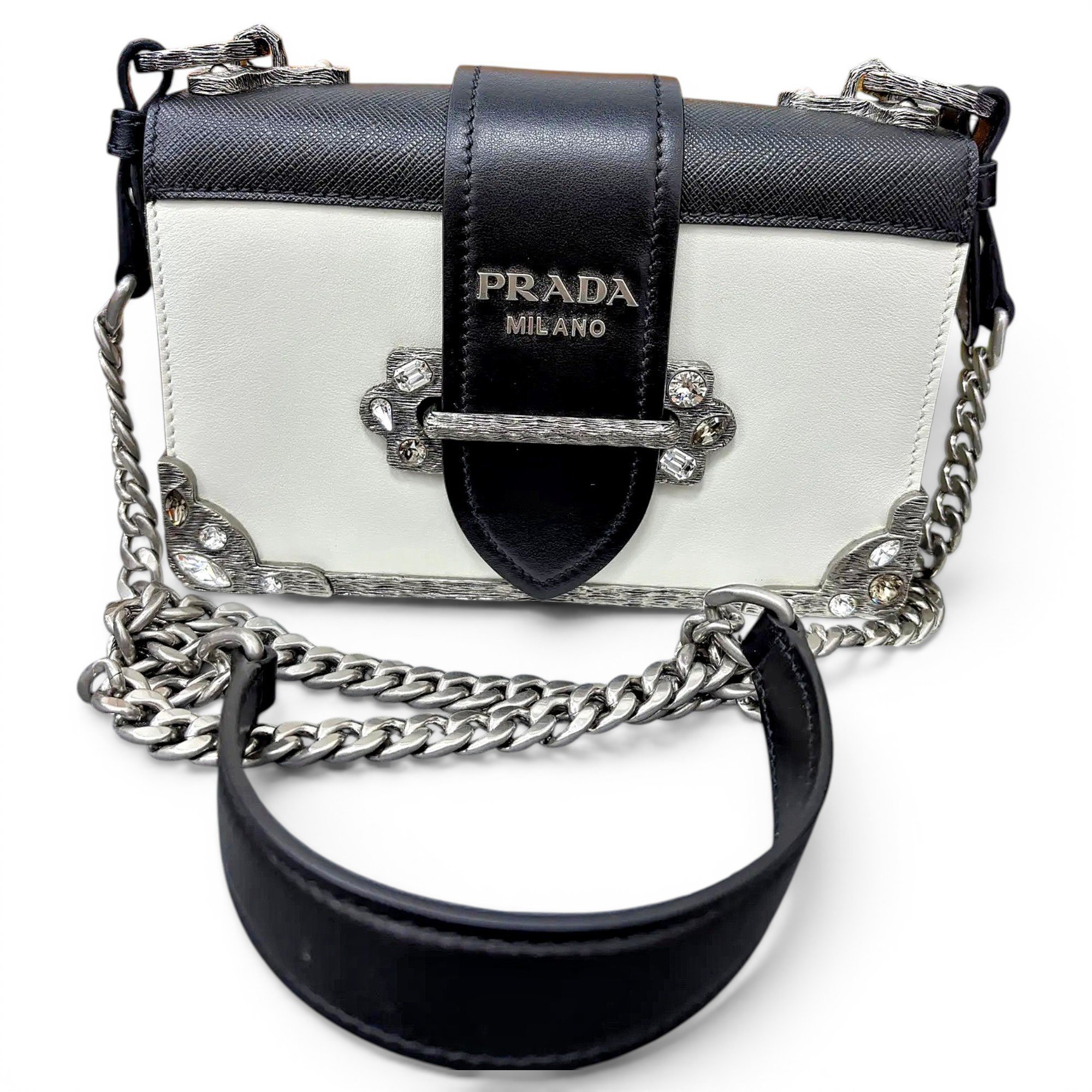 Cahier leather handbag