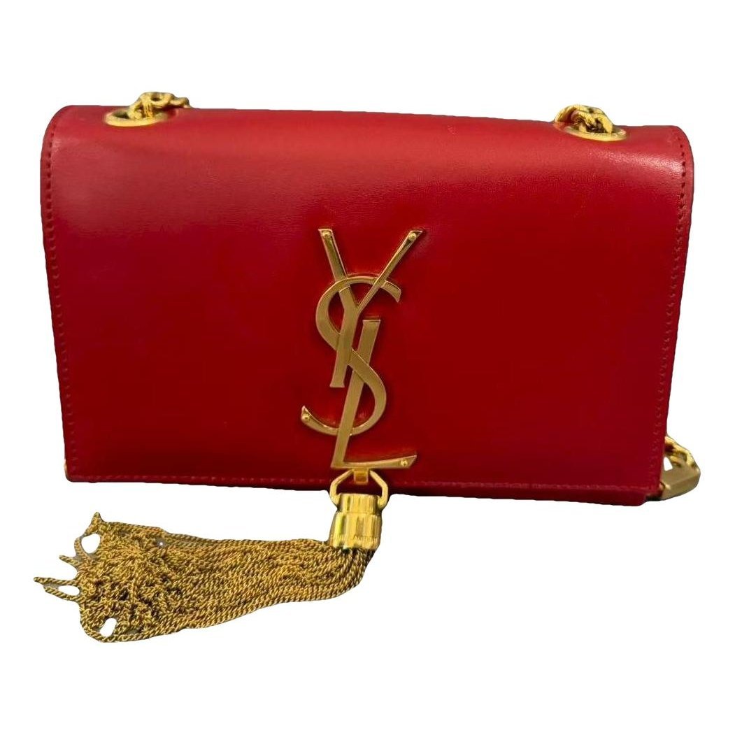 Pompom Kate leather handbag
