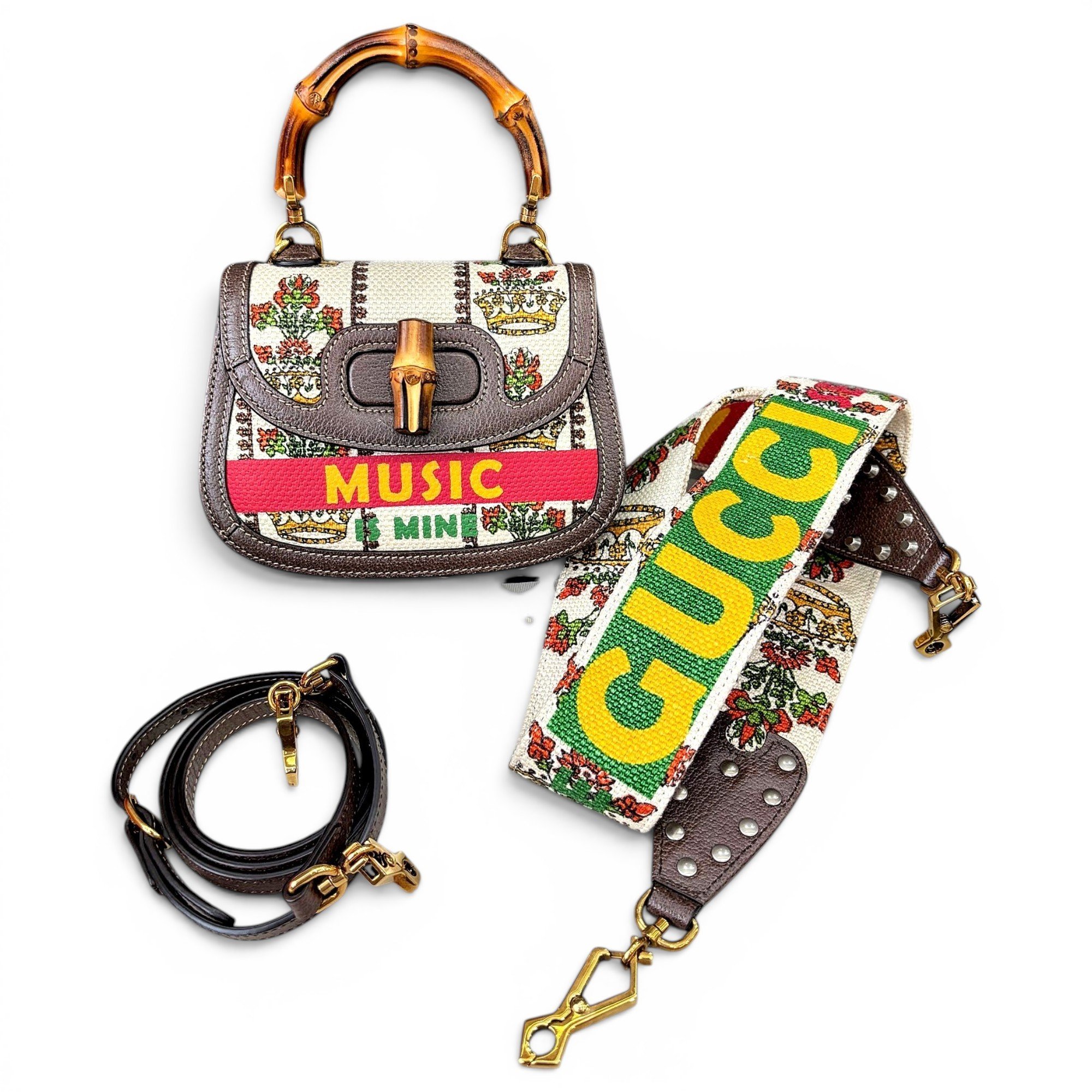 Bamboo leather handbag