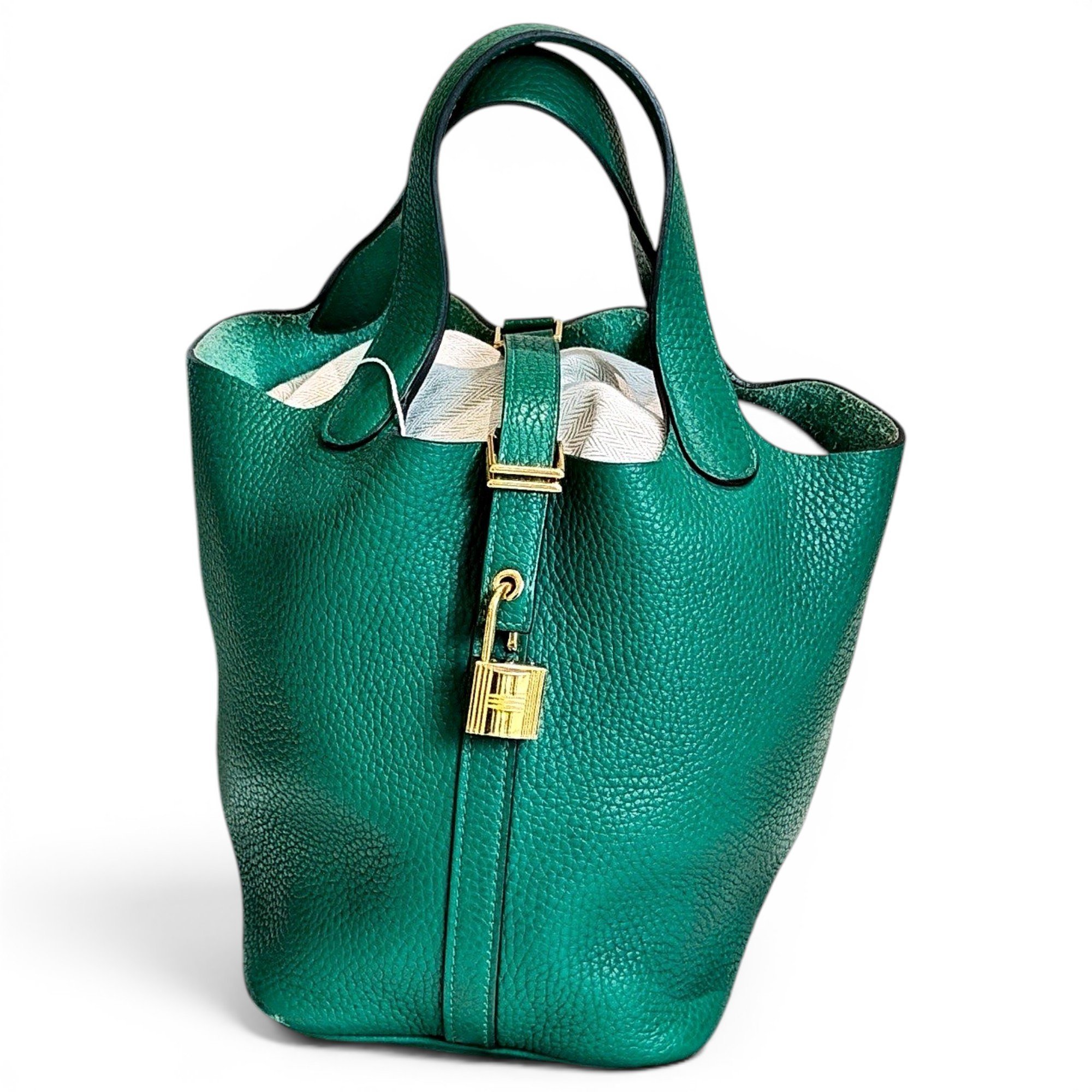 Picotin leather handbag