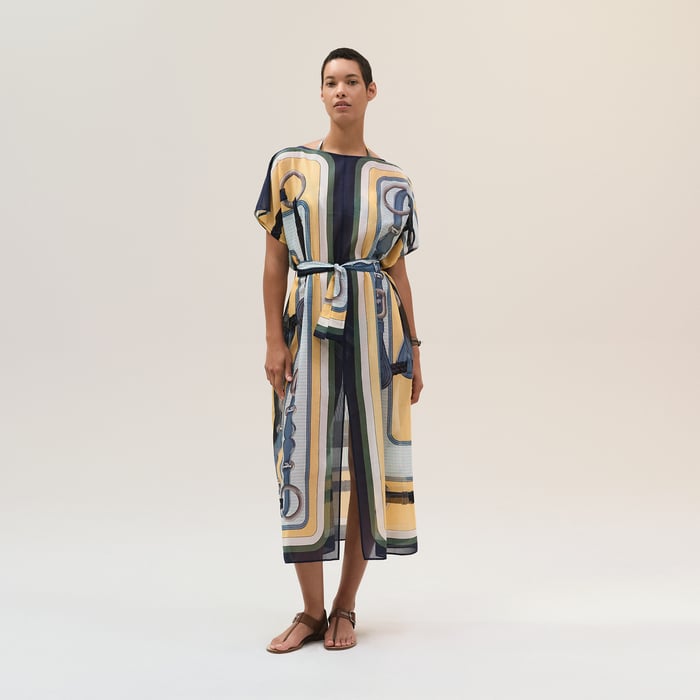 Jaune Labido "Coaching Remix Maxi" Beach Caftan