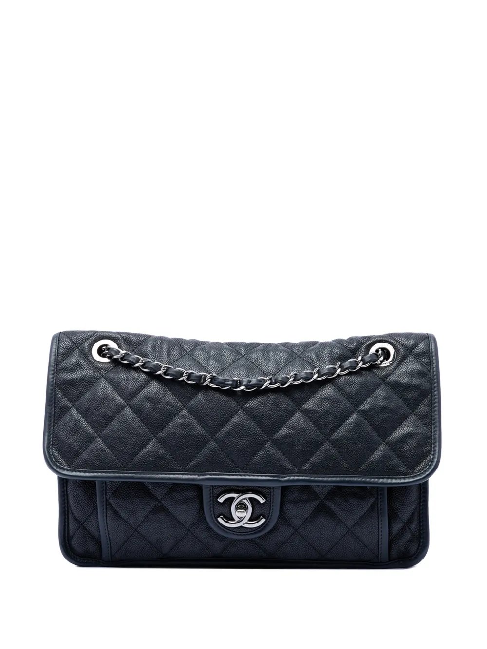 2014 Medium Quilted Caviar French Riviera Flap shoulder bag