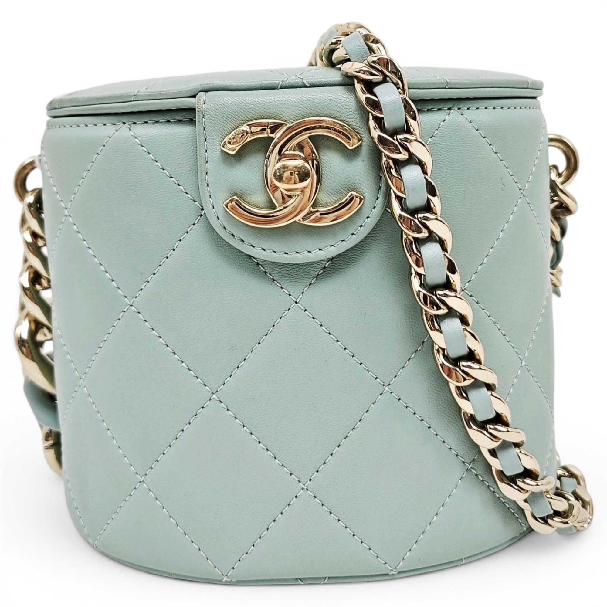 Trendy CC Vanity leather handbag