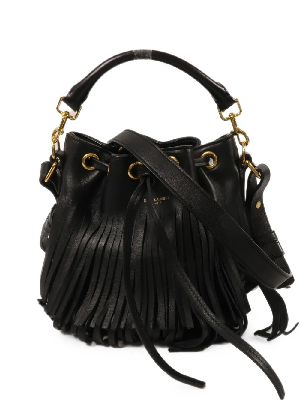 Emmandle fringed bucket bag