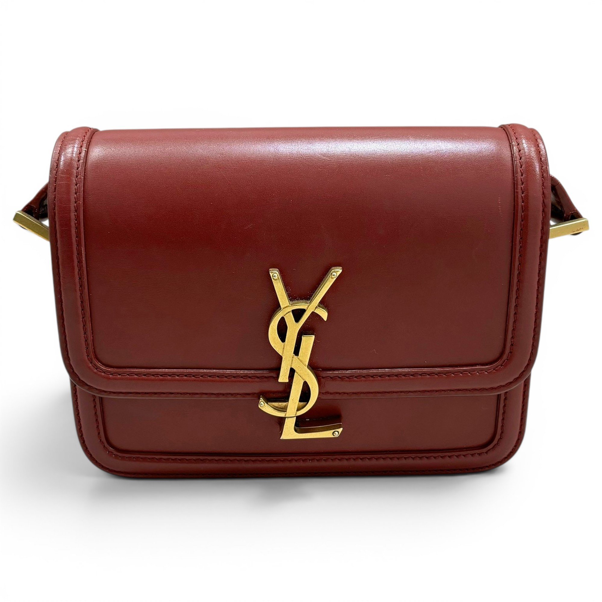 Solférino leather handbag