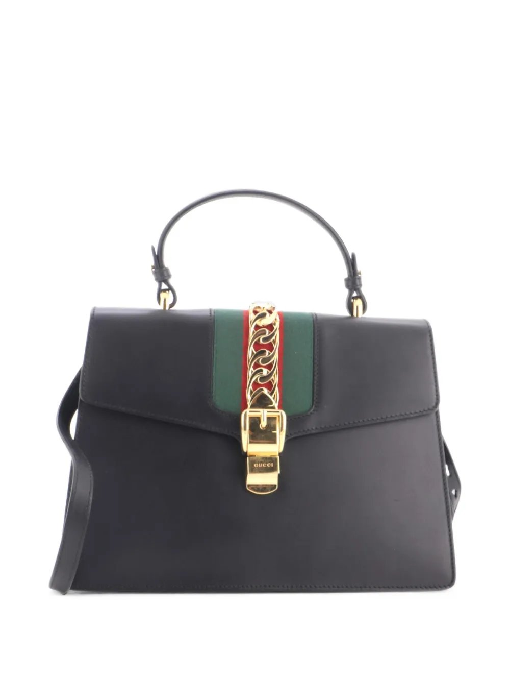 Sylvie Top Handle Bag Leather Medium satchel