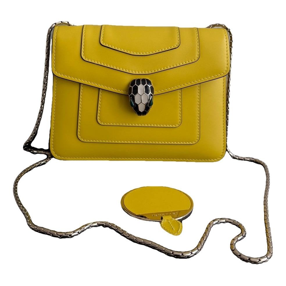 Serpenti leather handbag