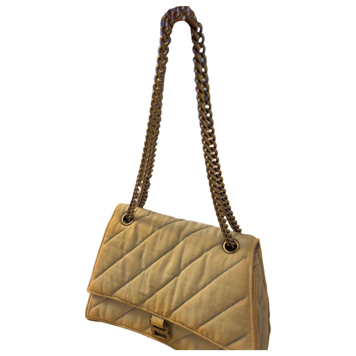 Crush leather handbag