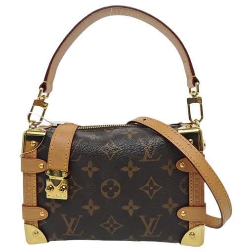 Side Trunk leather handbag