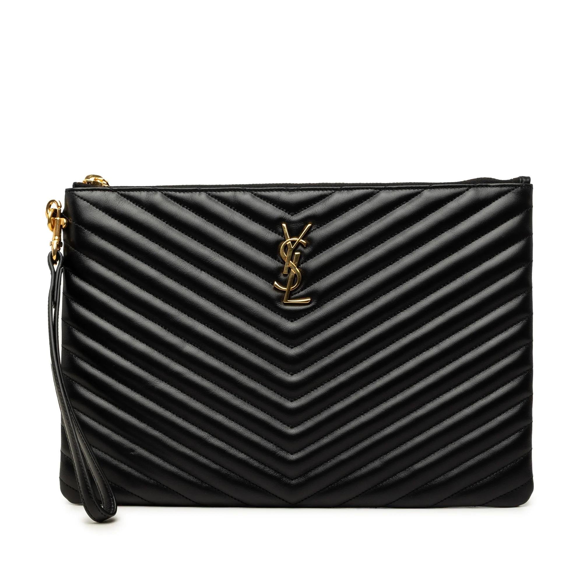 Cassandre leather clutch bag
