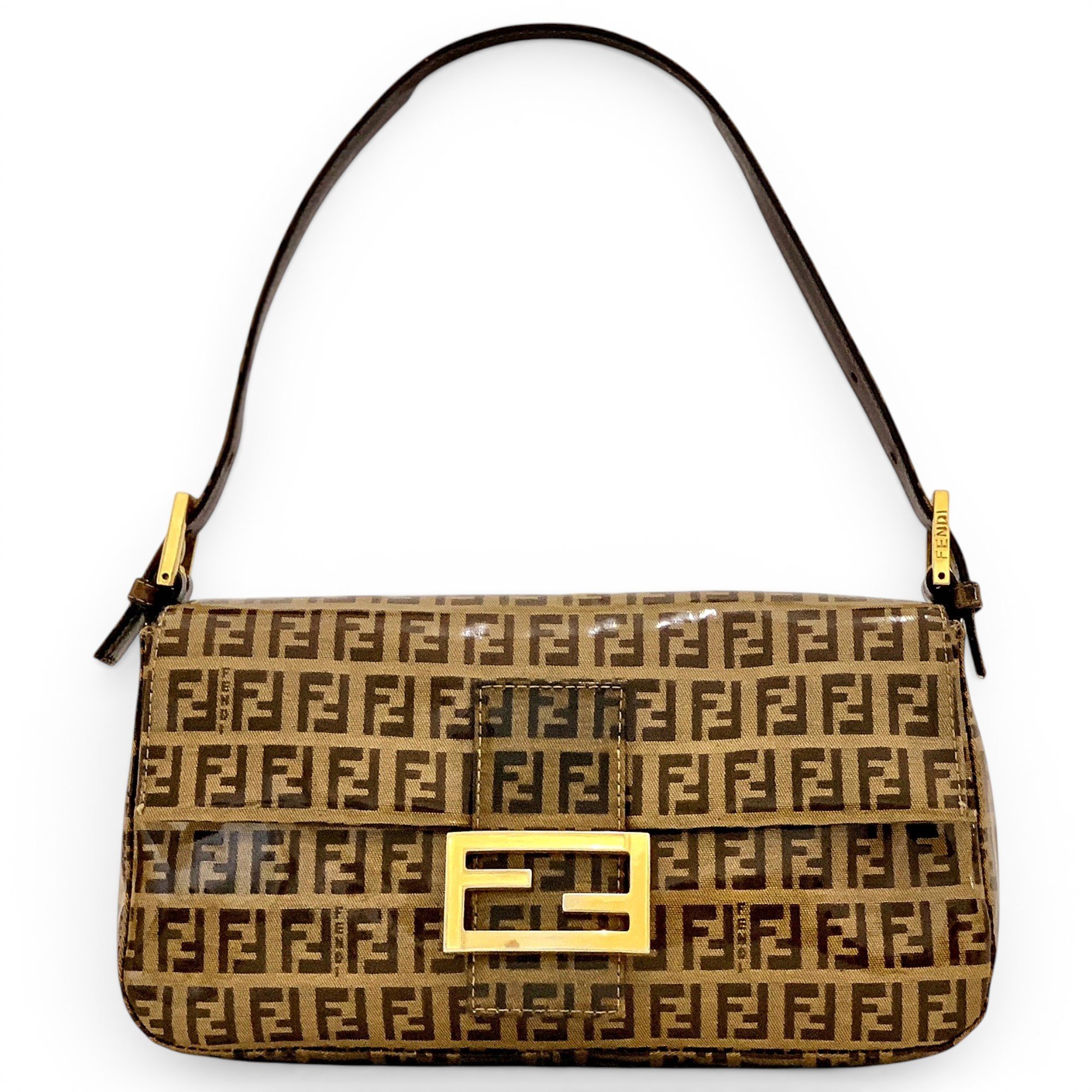 Baguette leather handbag