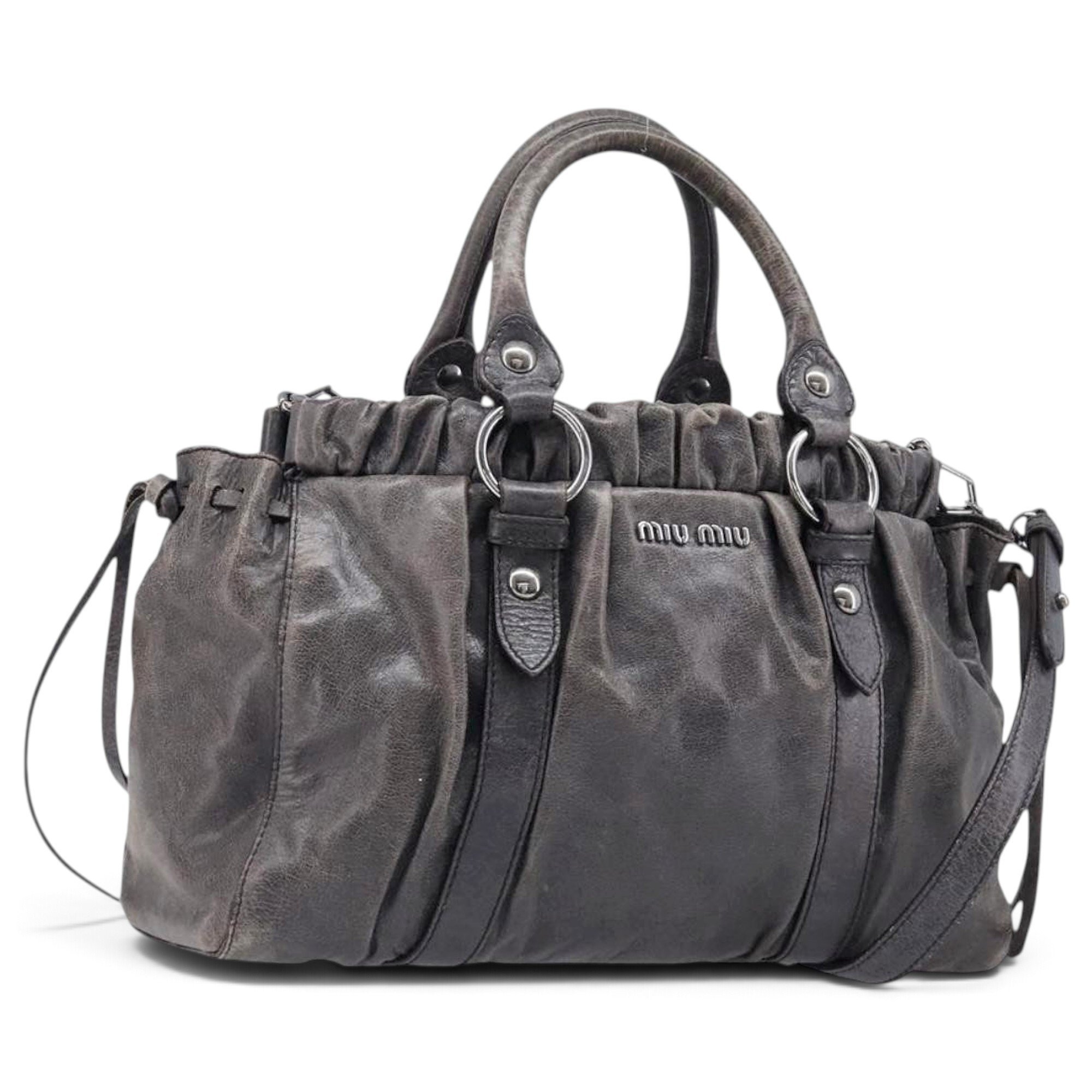Leather handbag