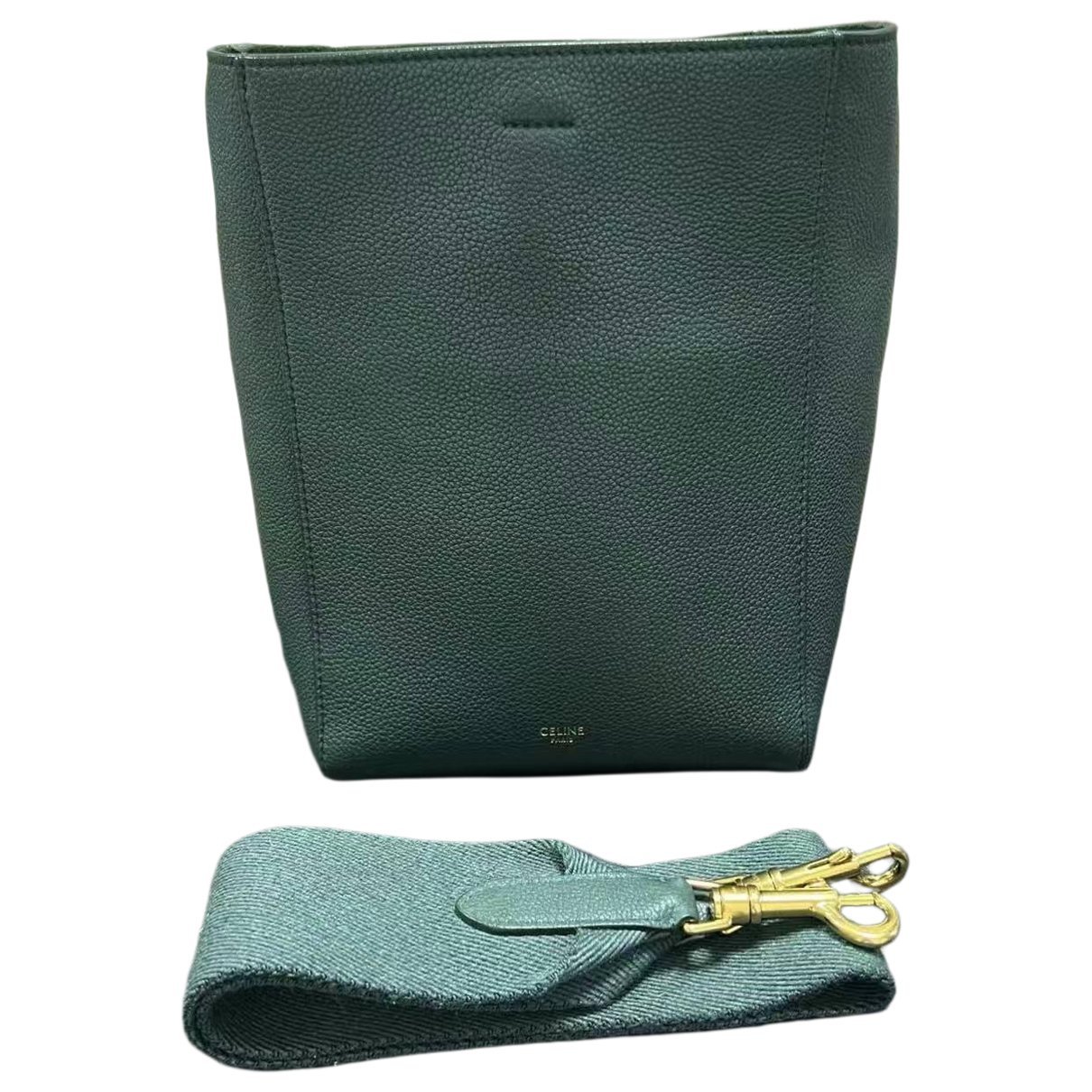 Seau Sangle leather handbag