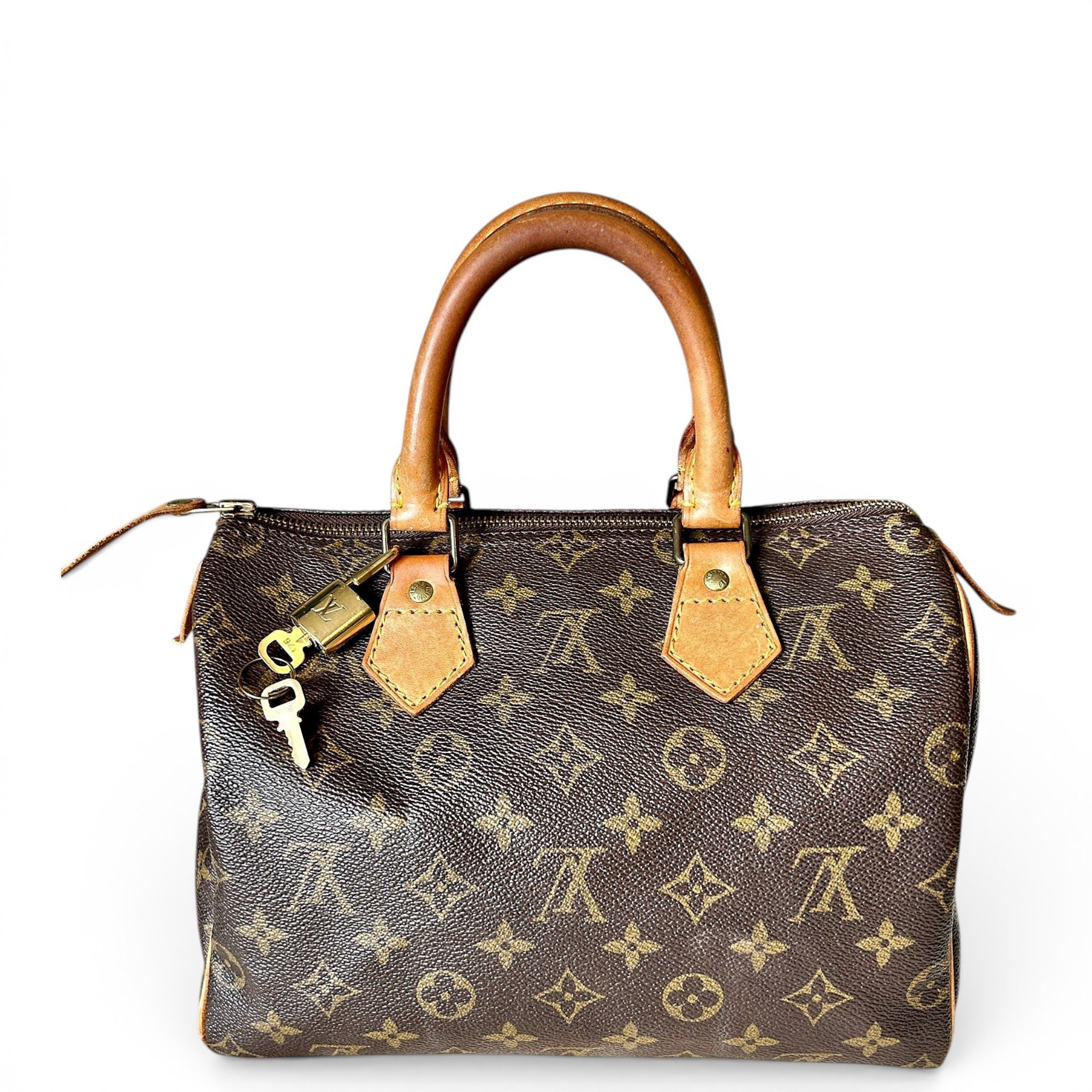 Speedy leather handbag