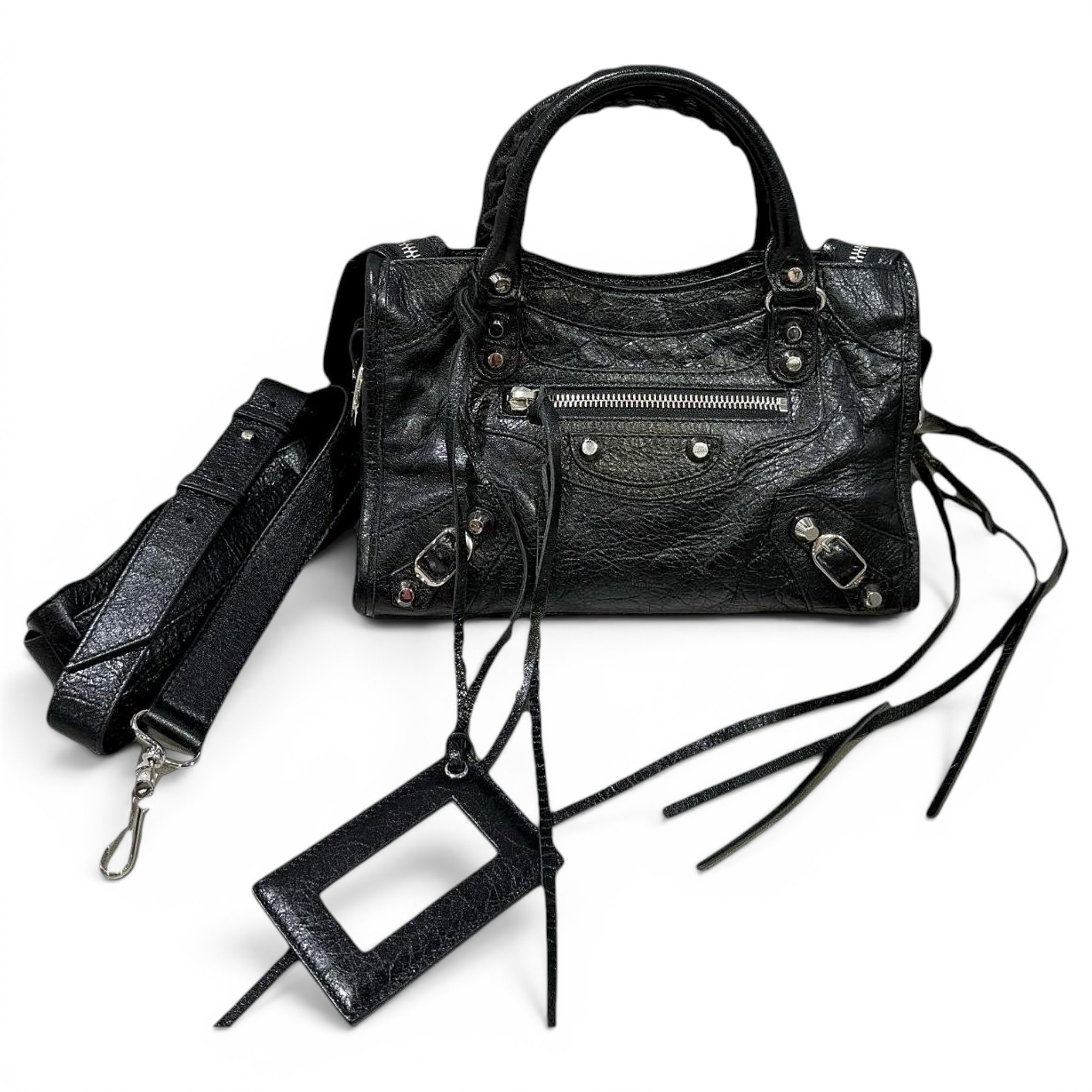 City leather bag
