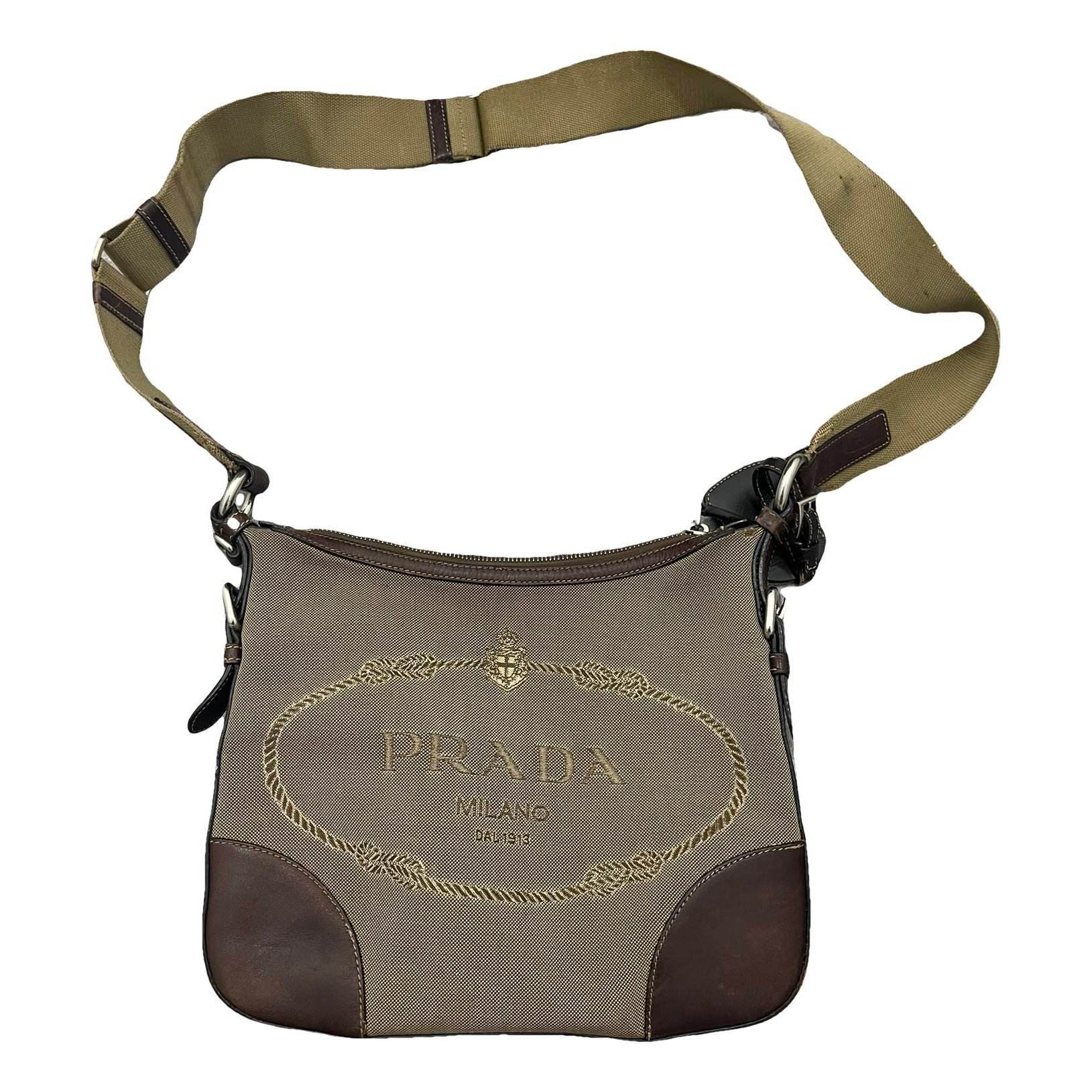 Re-Edition 2000 Double Zip cloth crossbody bag