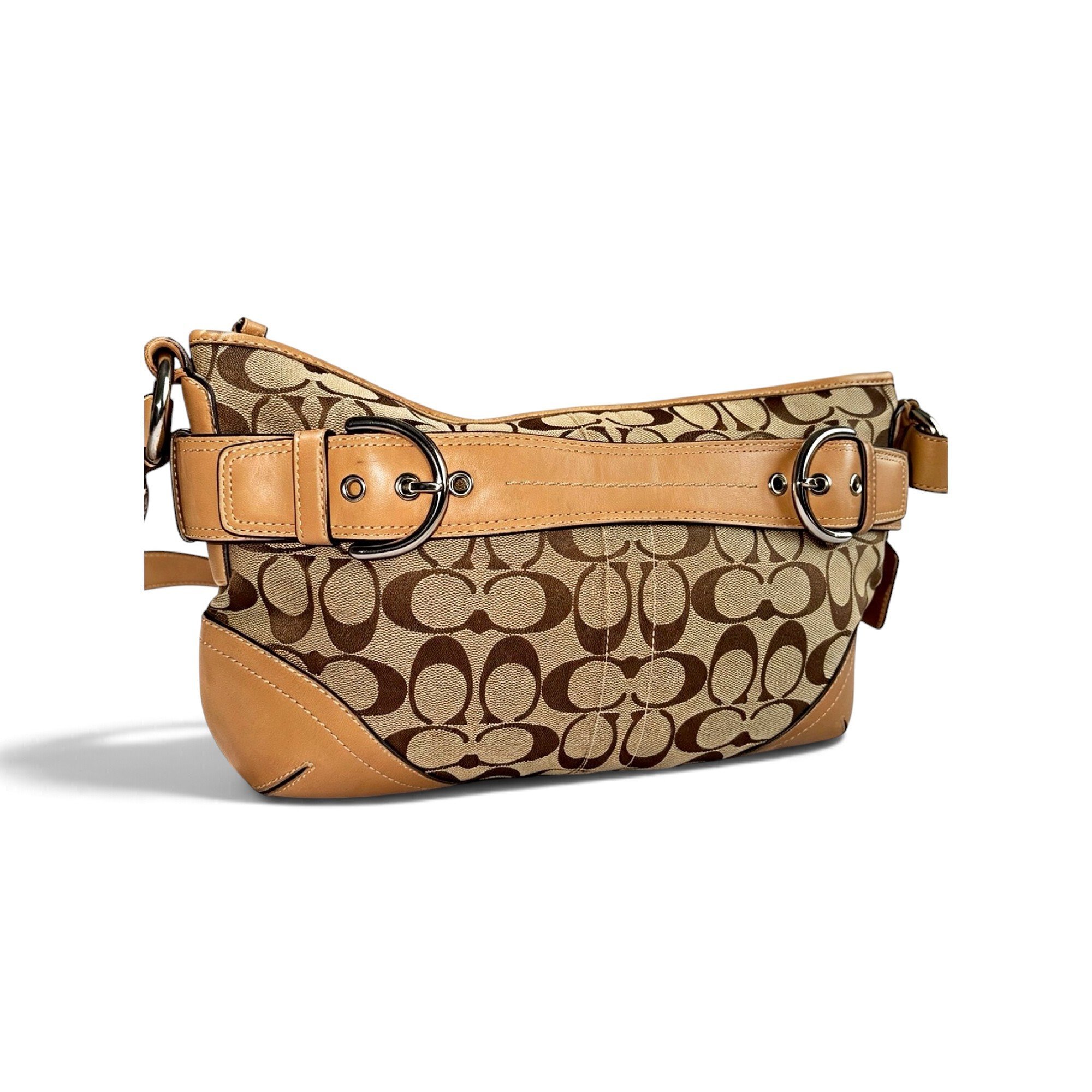 Canvas Courier Crossbody leather crossbody bag