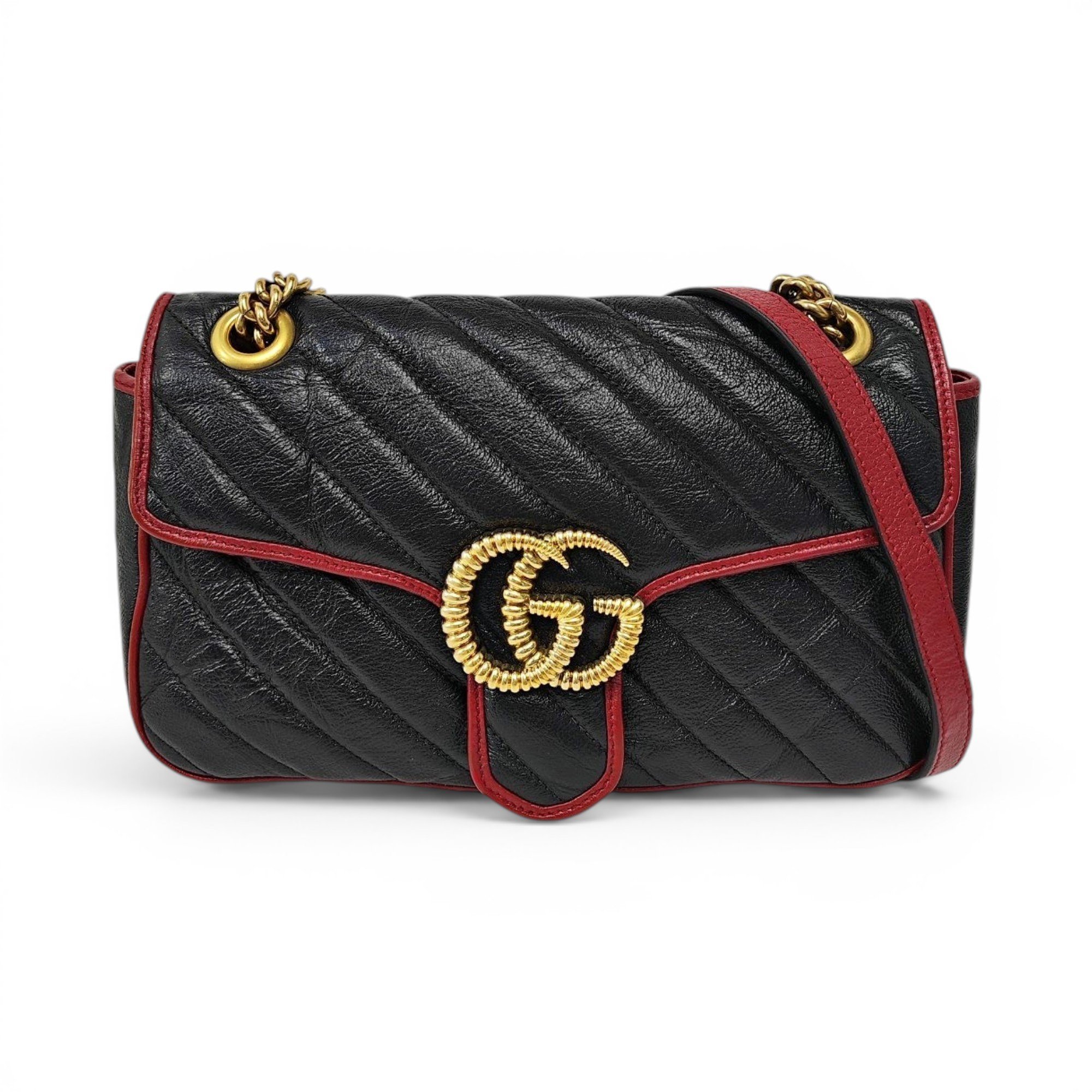 GG Marmont Flap leather crossbody bag