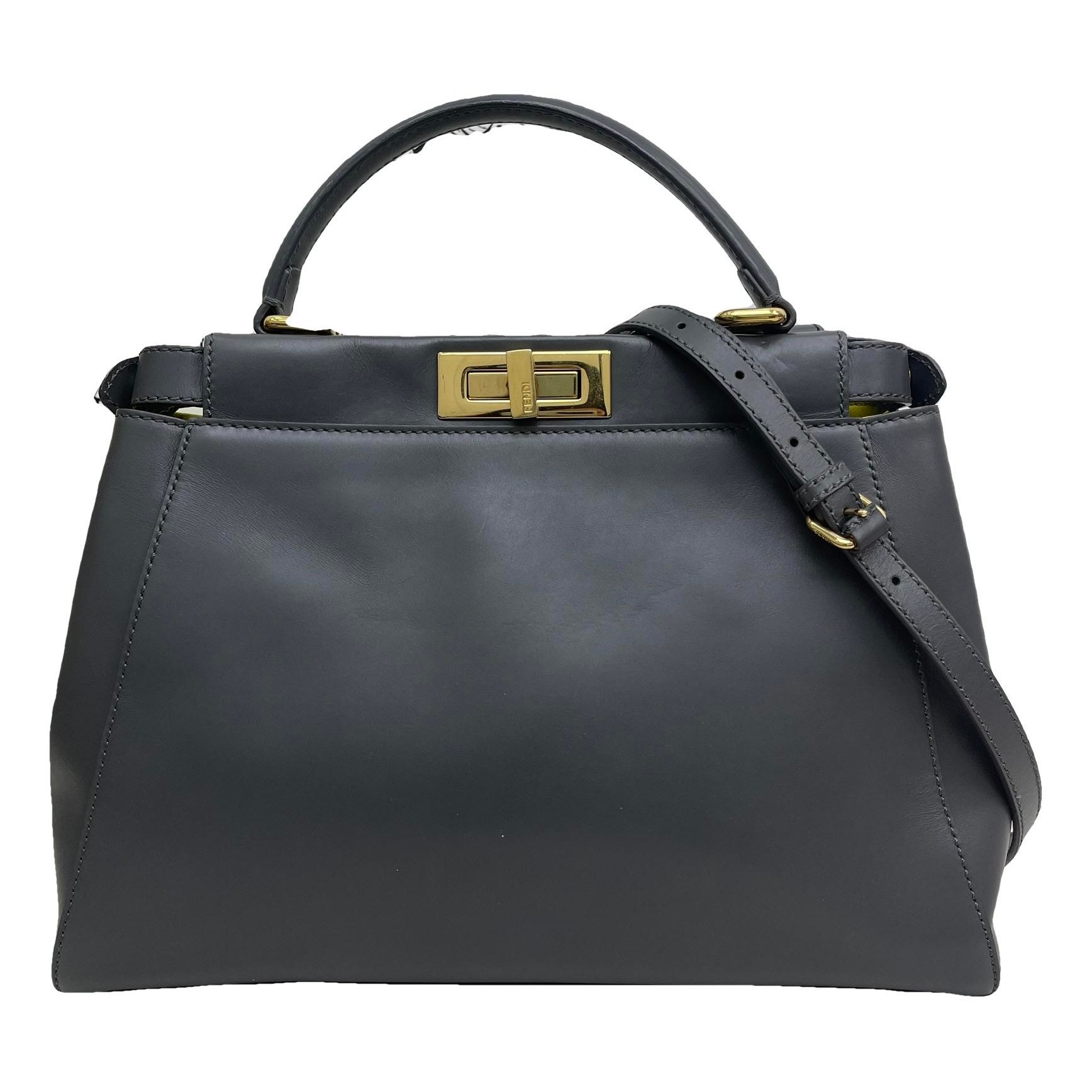 Peekaboo leather handbag