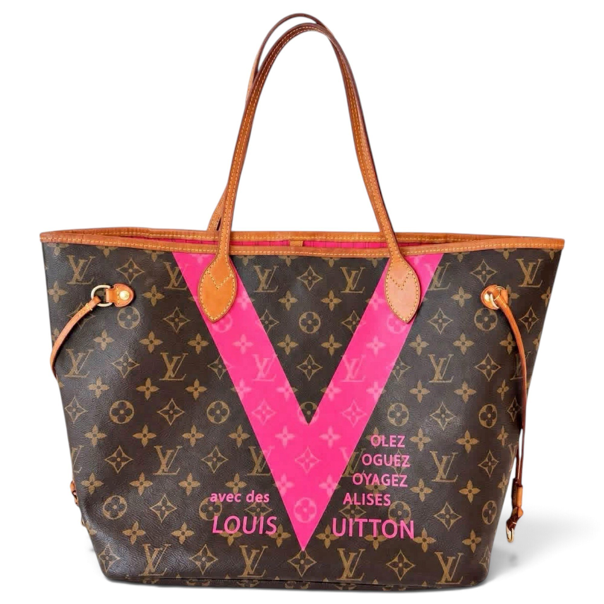 Neverfull leather tote