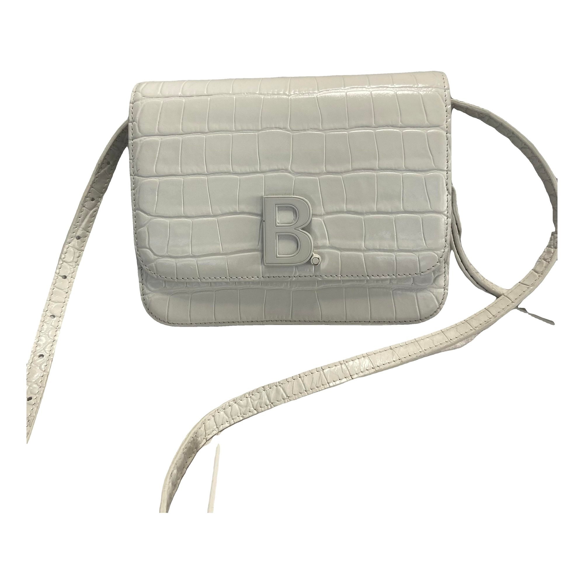B leather crossbody bag