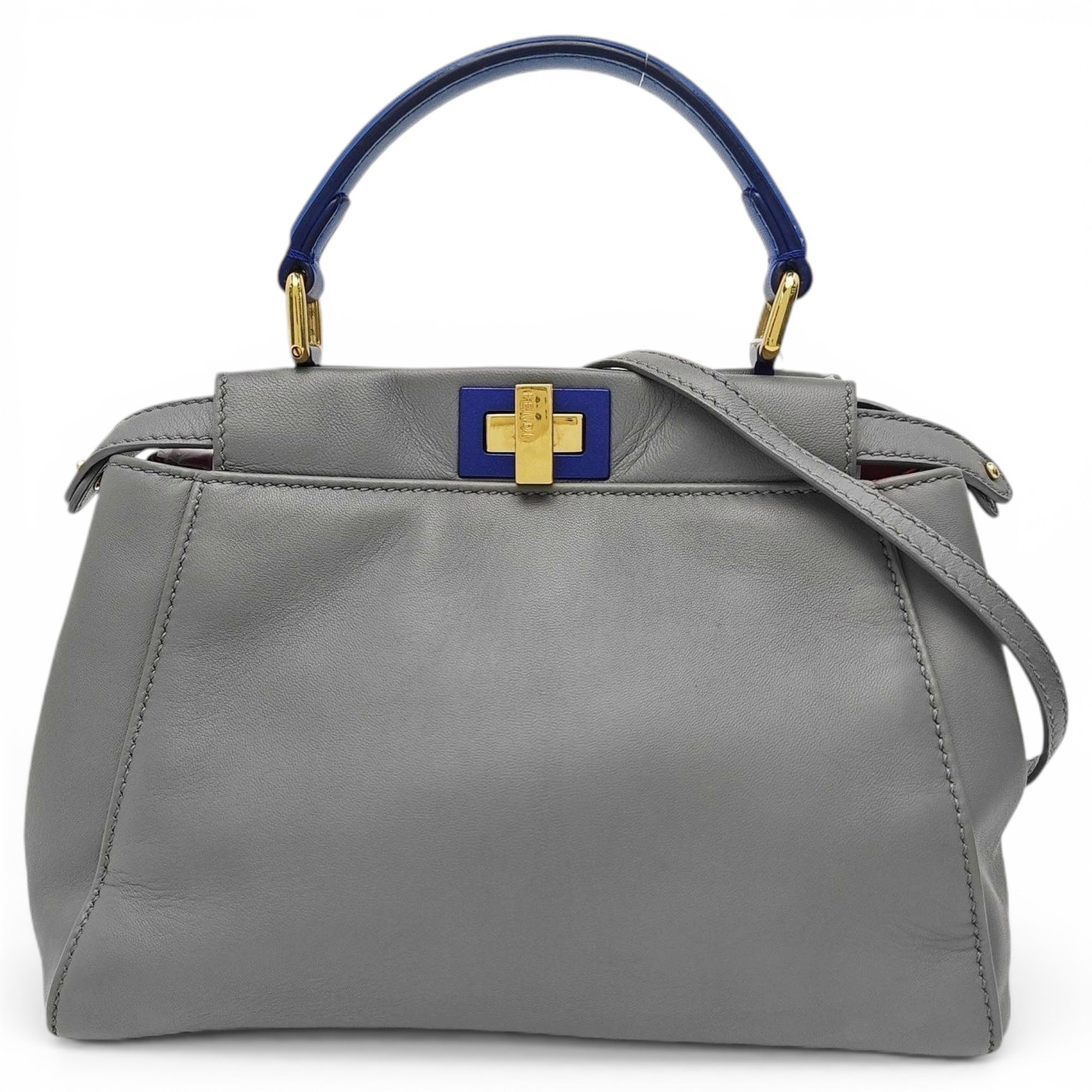 Peekaboo leather handbag