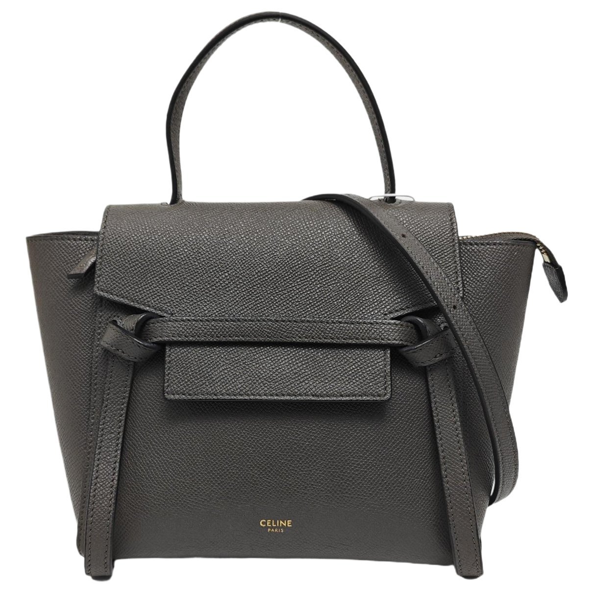 Belt leather handbag