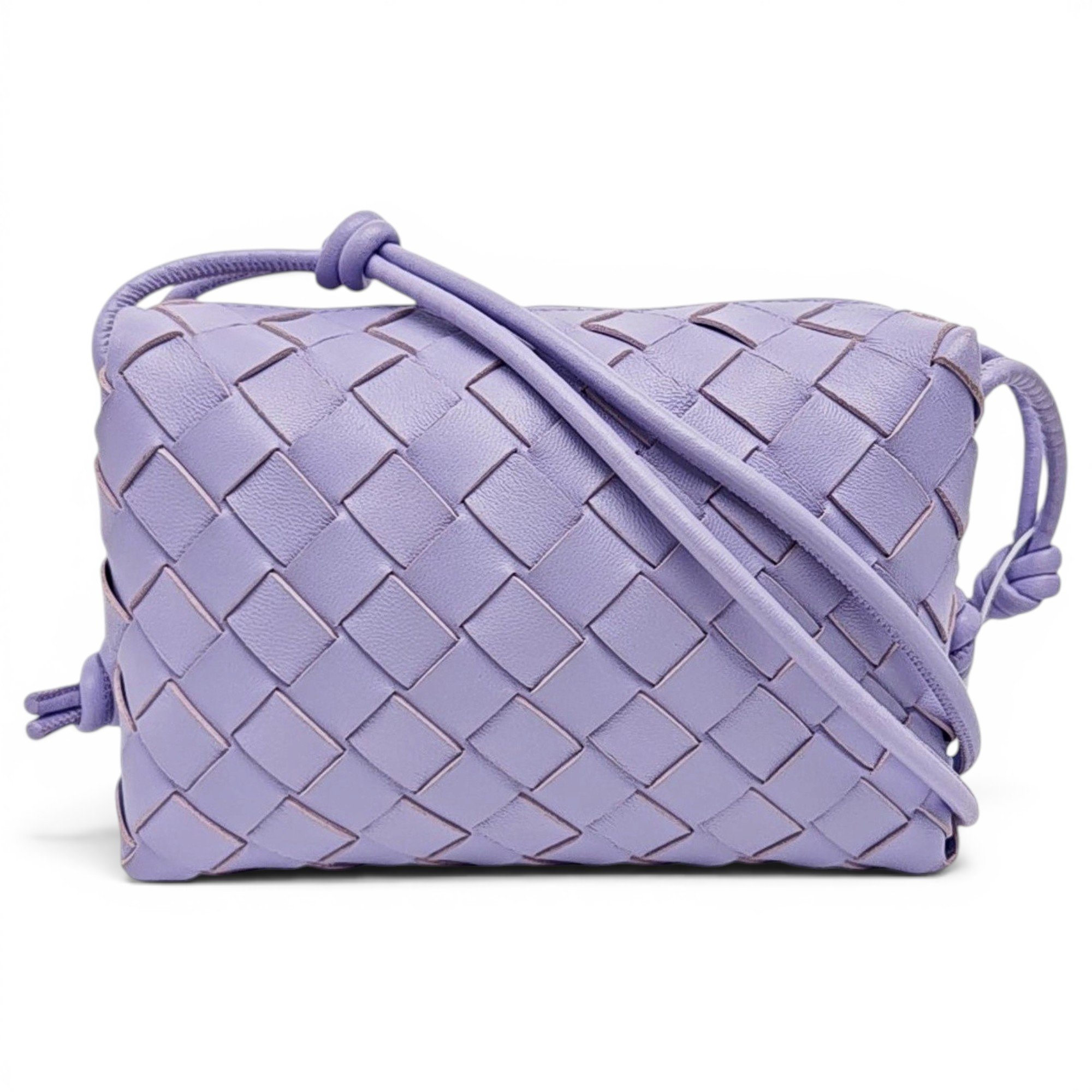 Loop leather handbag