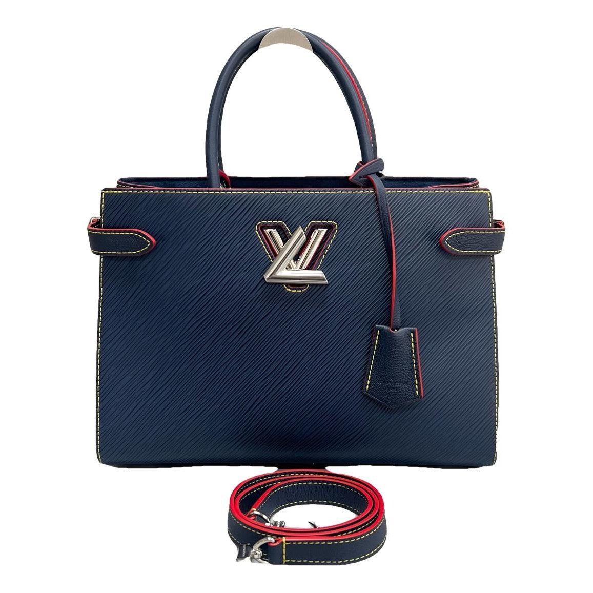 Twist leather handbag