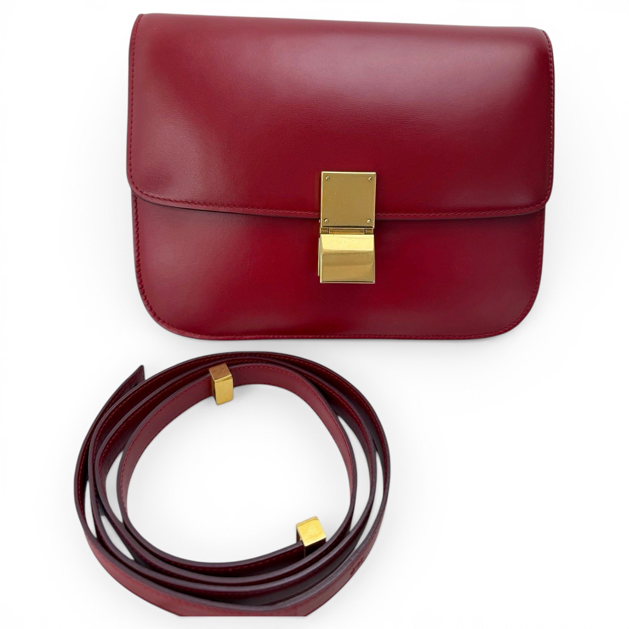 Classic leather crossbody bag