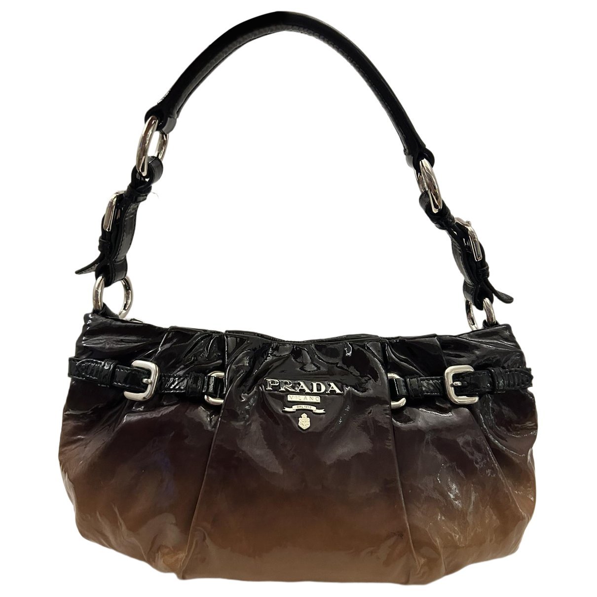 Patent leather handbag