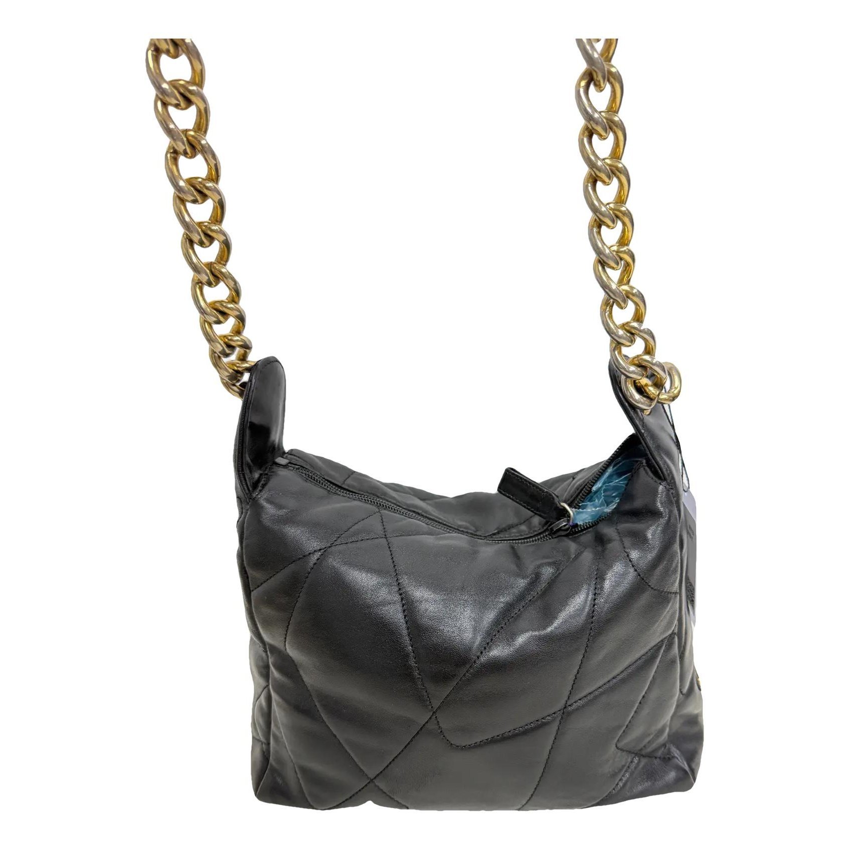 Re-edition leather handbag
