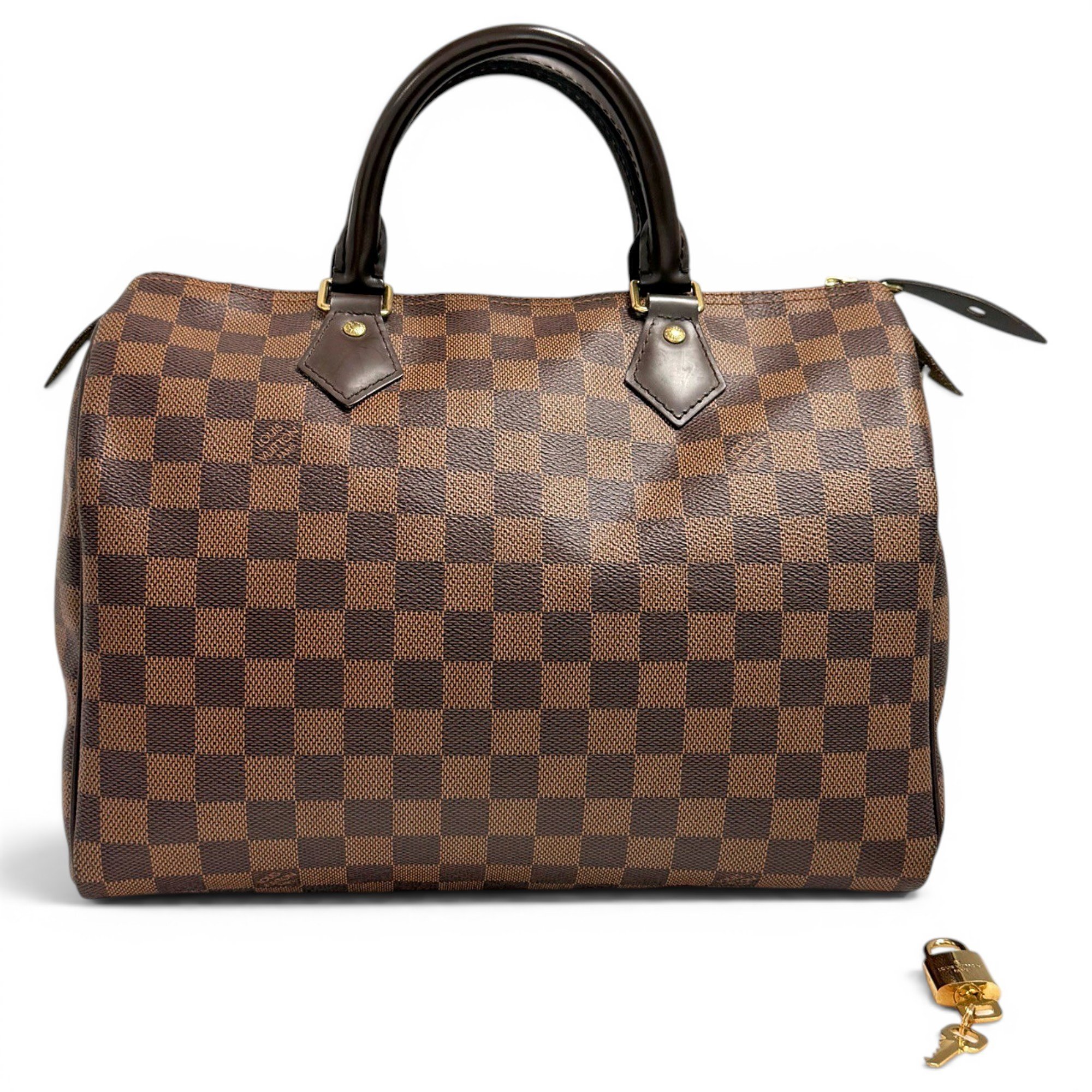 Speedy leather handbag