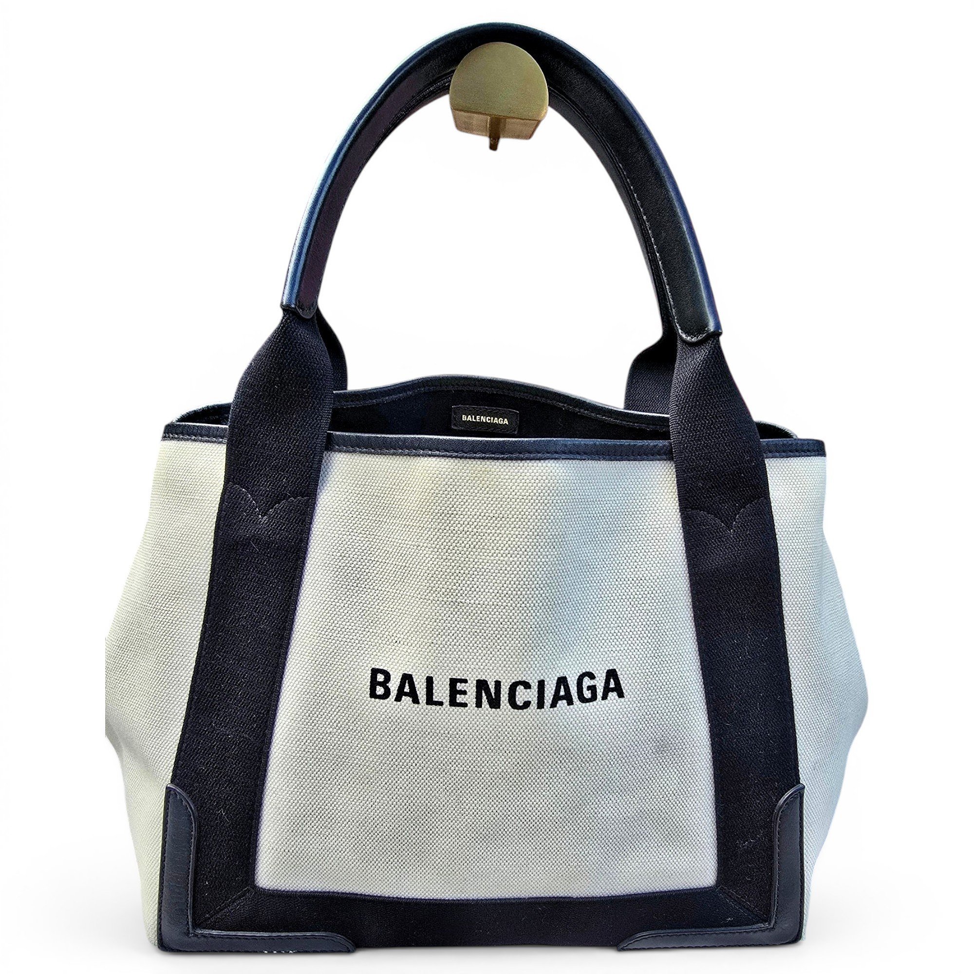 Navy cabas cloth tote