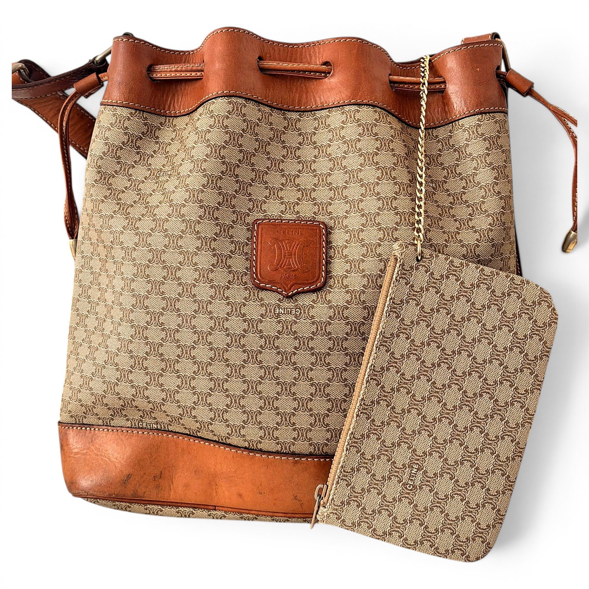SAC SEAU leather handbag