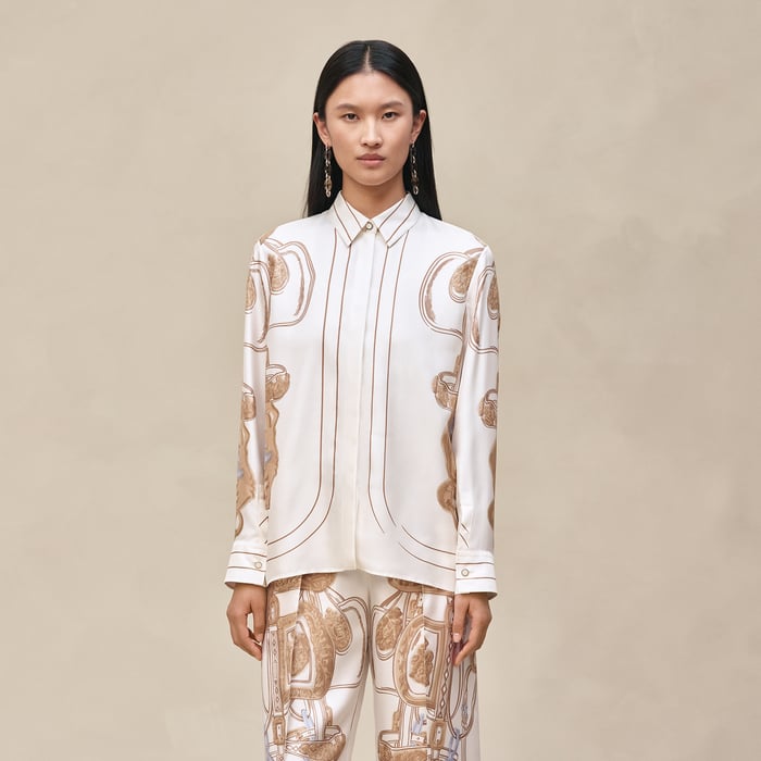 Blanc Nacre "Brides De Gala Gold" Classic Shirt