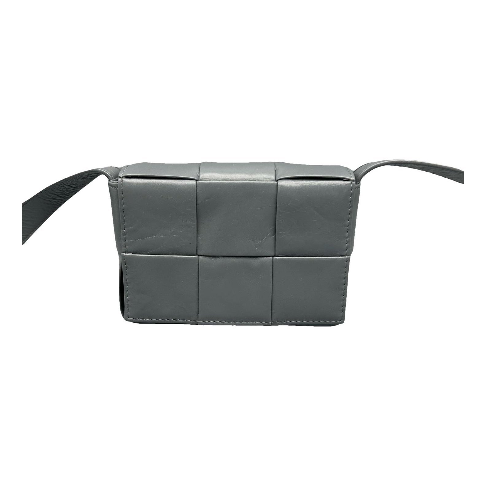 Cassette leather handbag