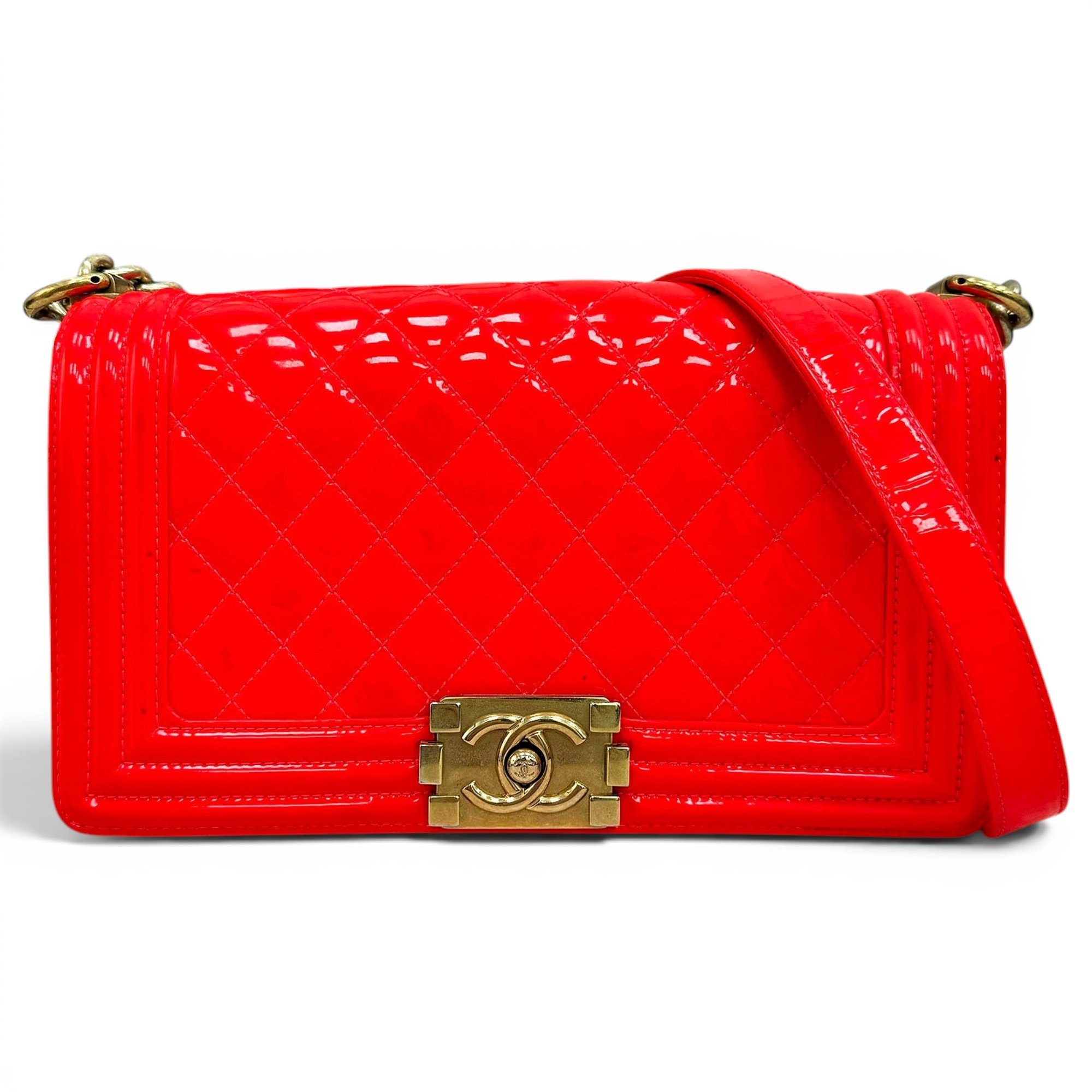 Boy patent leather handbag