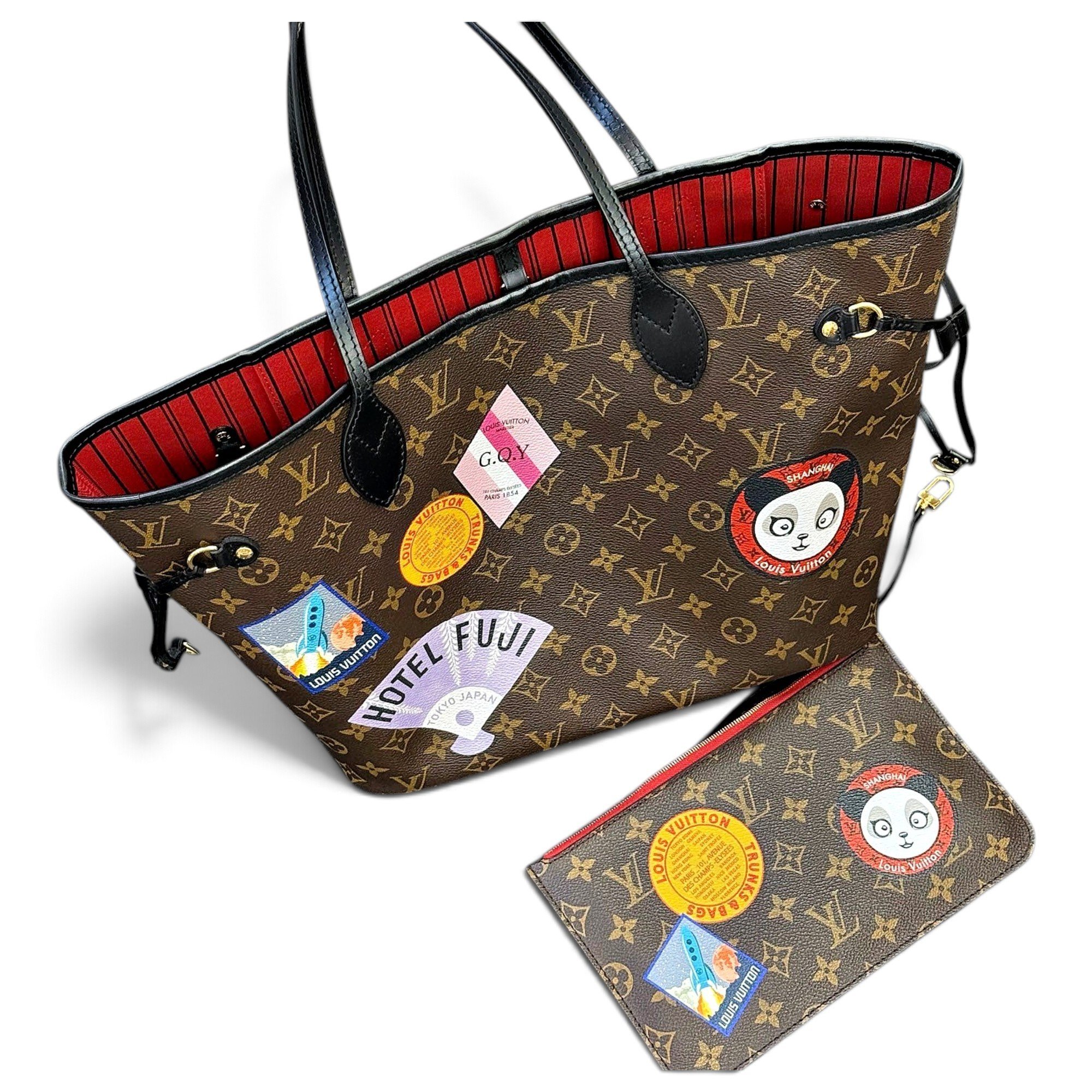 Neverfull leather handbag