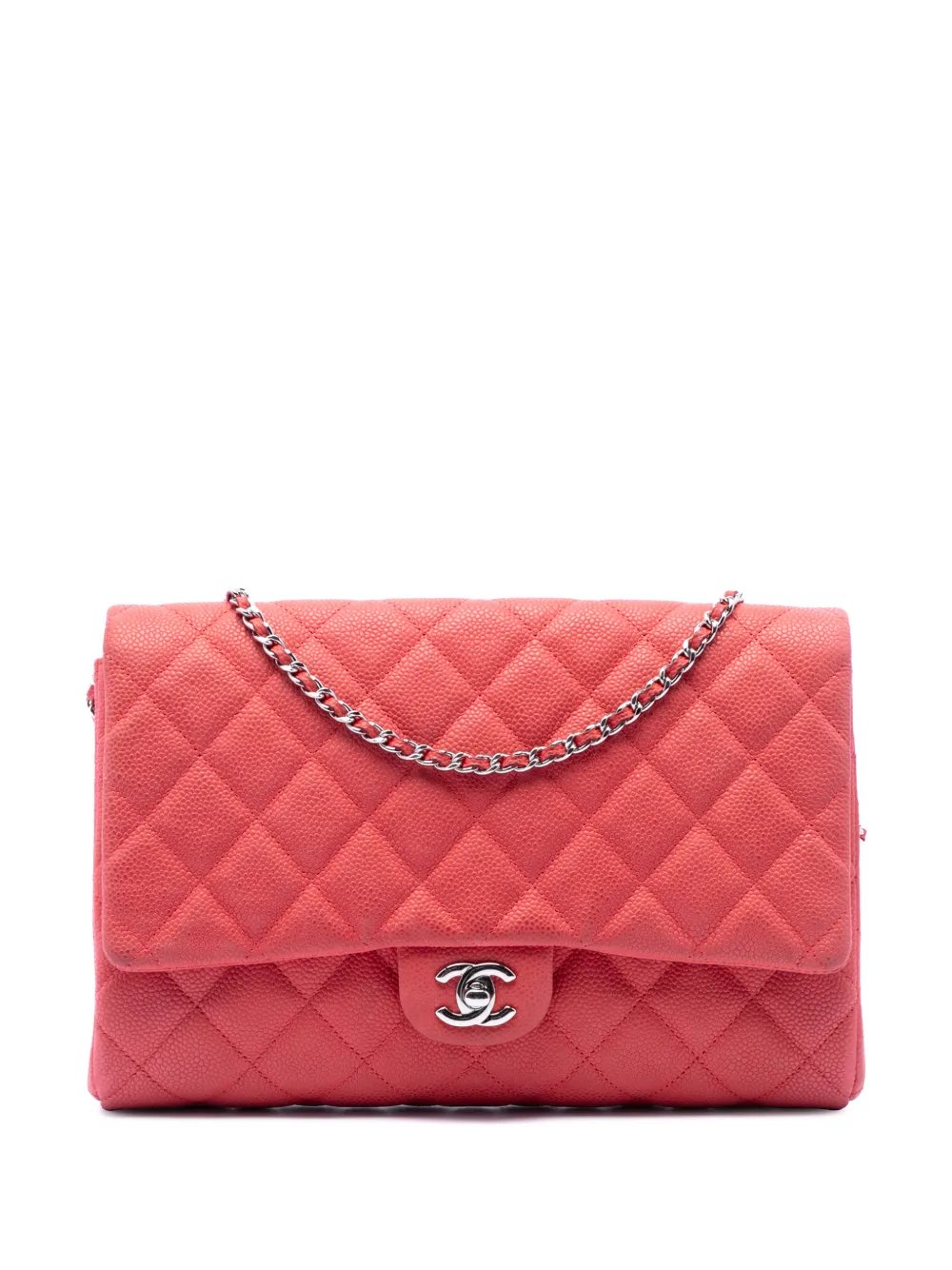 2013-2014 Quilted Caviar Flap Clutch with Chain shoulder bag