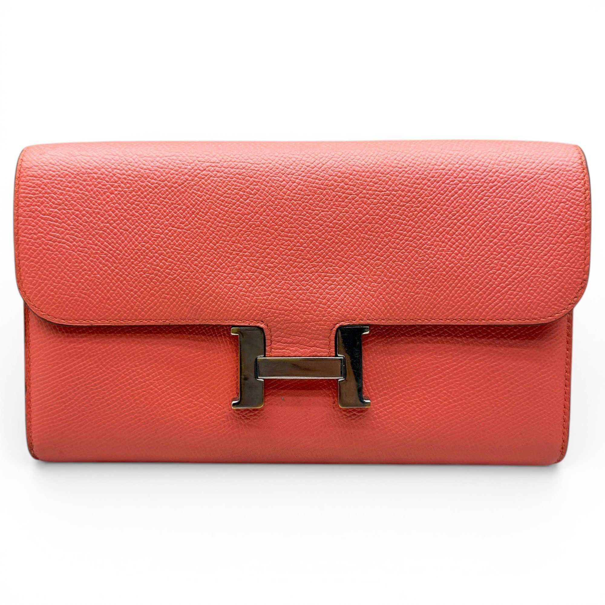 Constance leather clutch bag