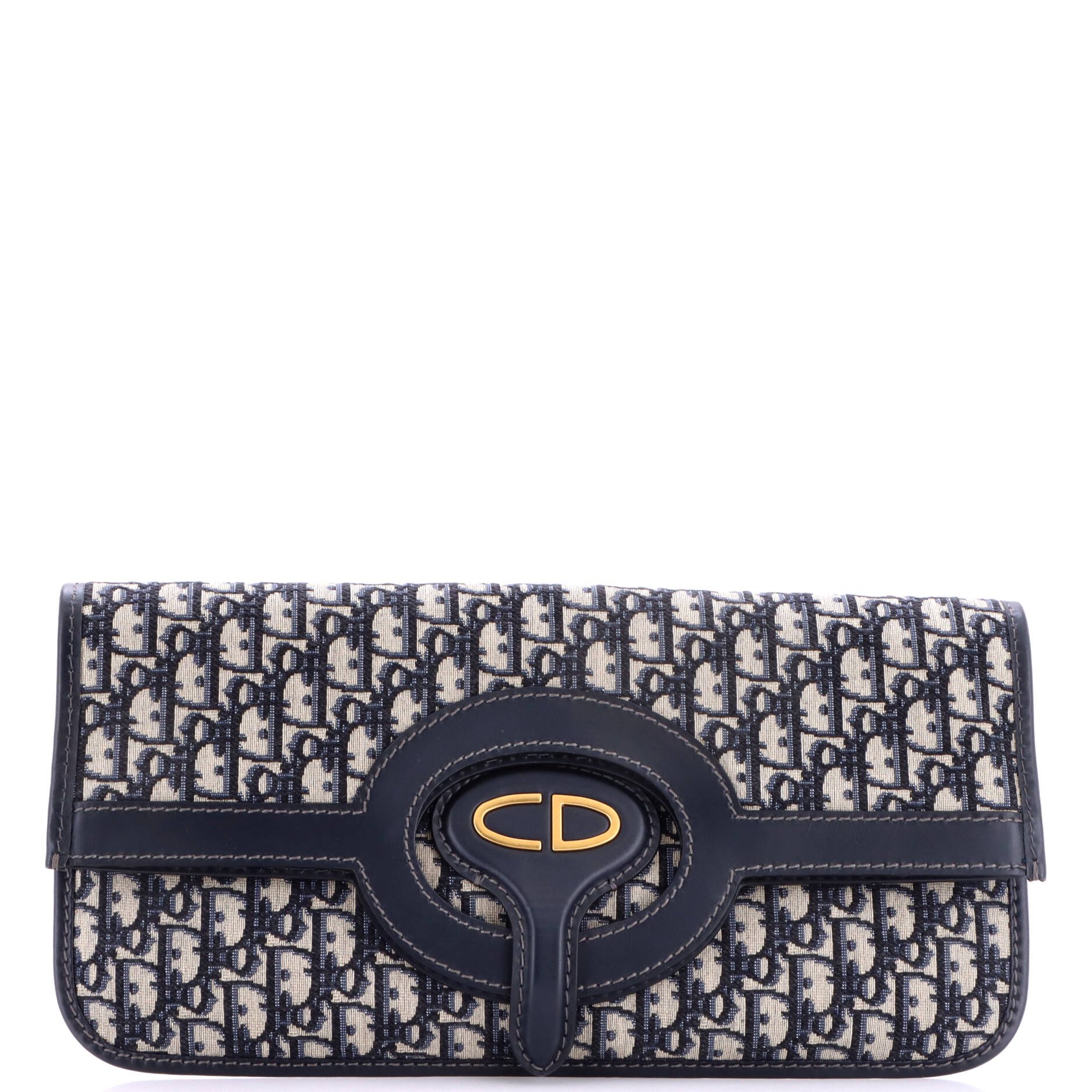 Fold Over Clutch Oblique Canvas