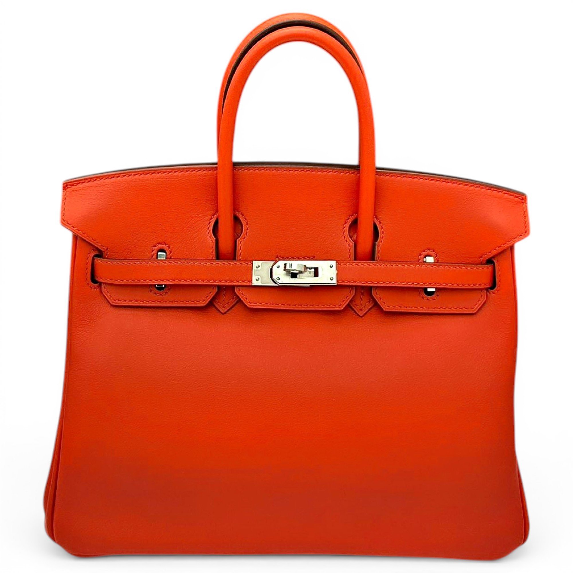 Birkin 25 leather handbag