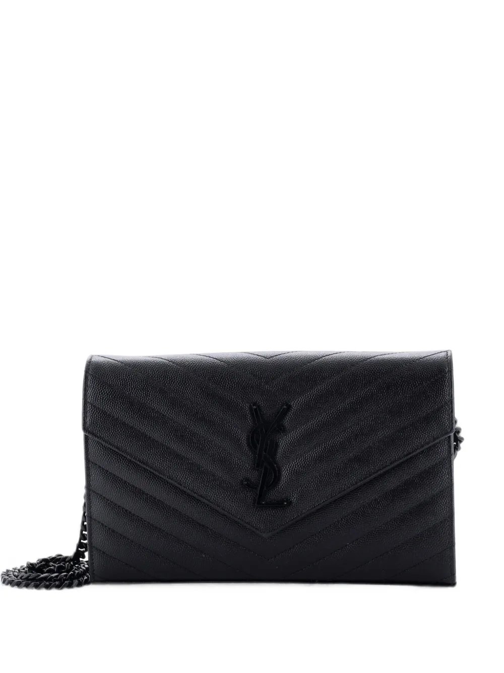 Classic Monogram Wallet on Chain Matelasse Chevron Leather Medium crossbody bag