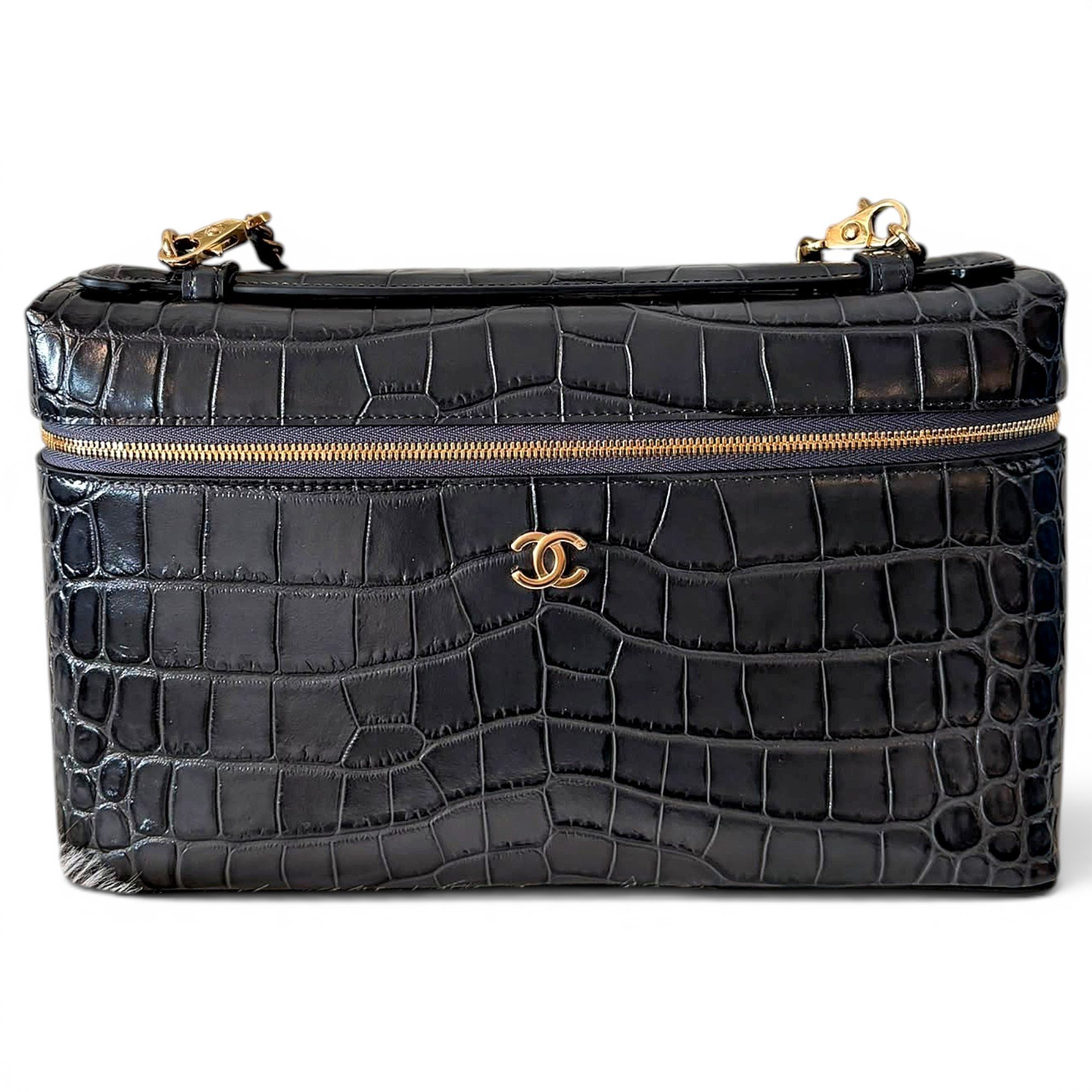 Vanity leather crossbody bag