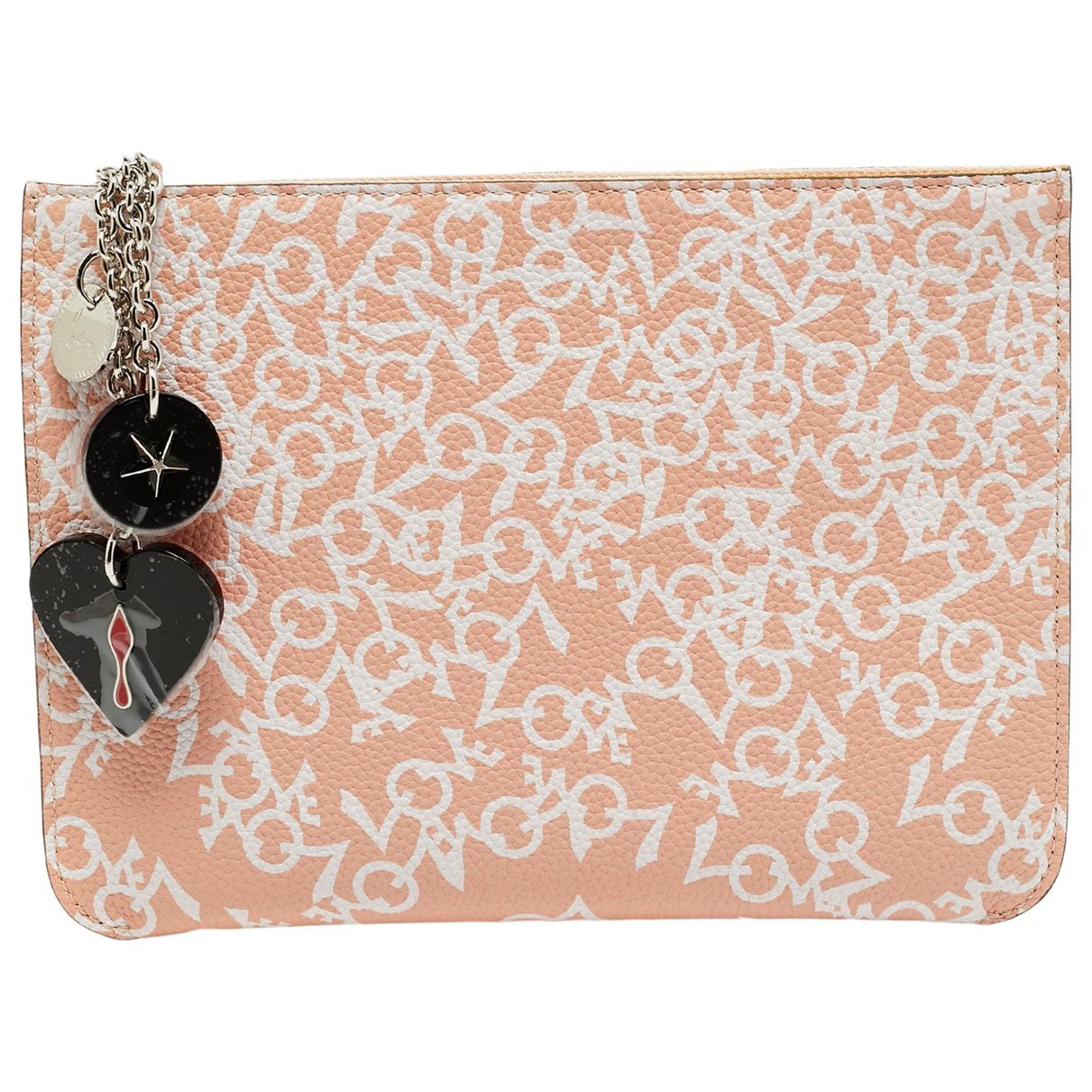 Leather clutch bag