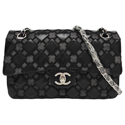 Patent leather handbag