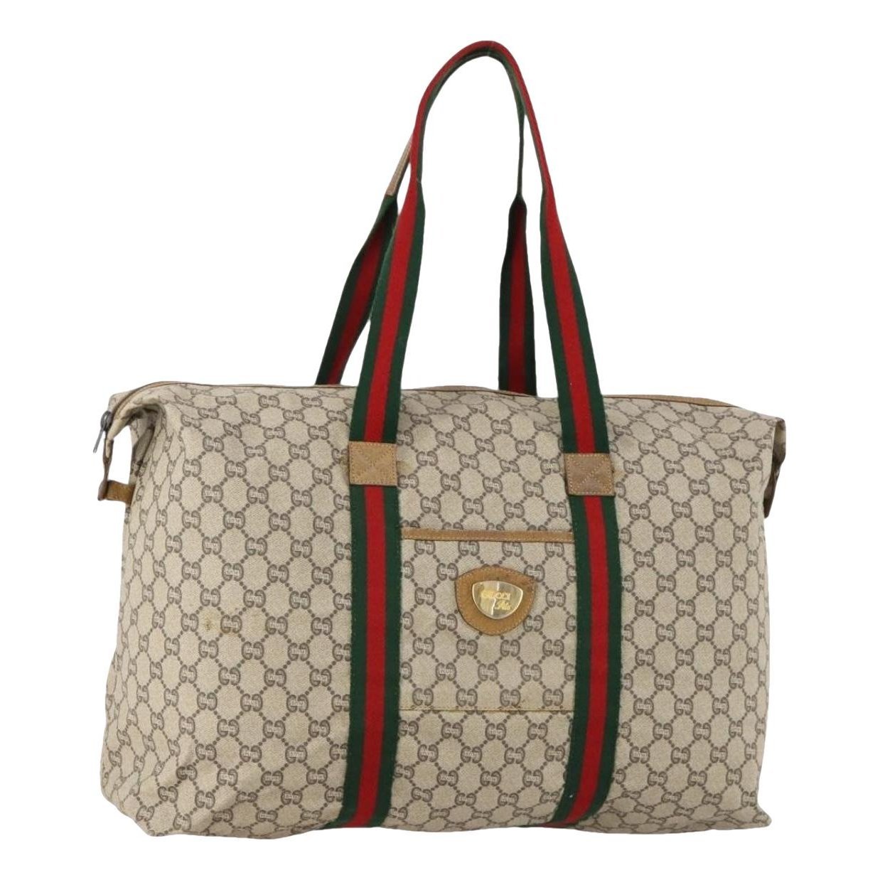 Boston leather bowling bag