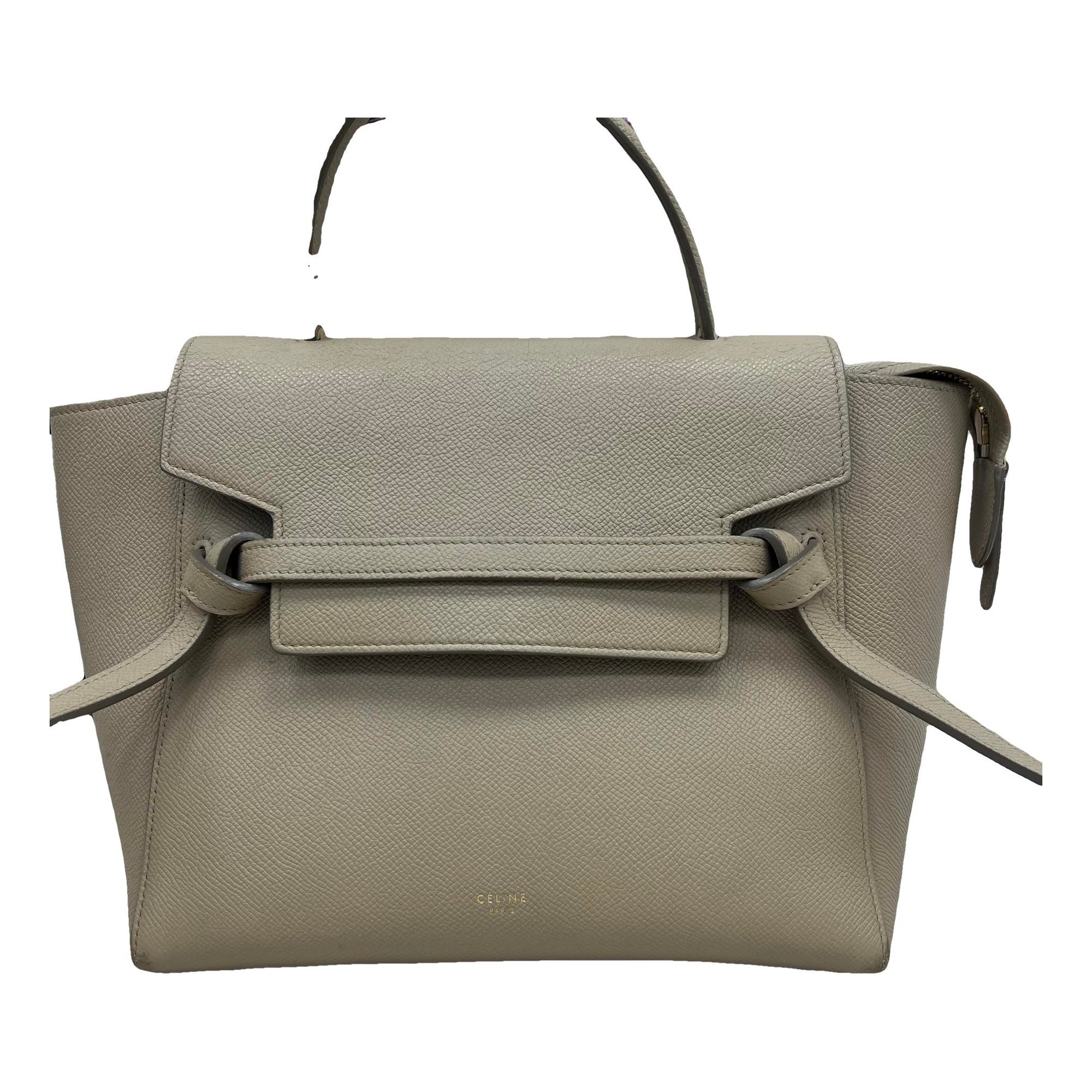 Belt leather handbag