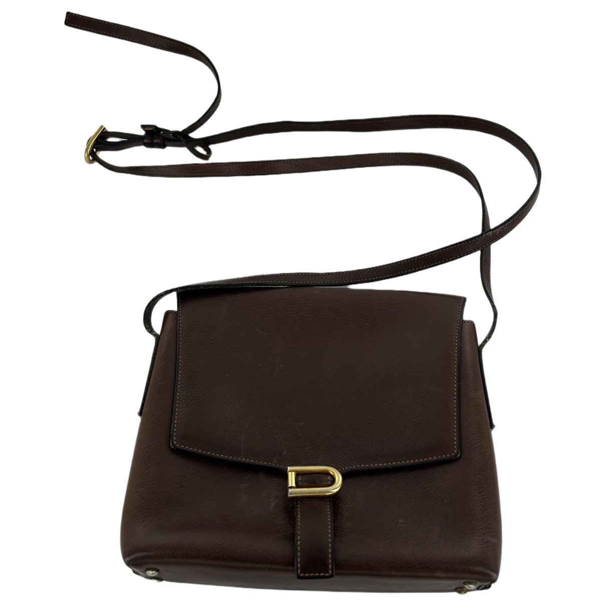 Delvaux D to D leather crossbody bag
